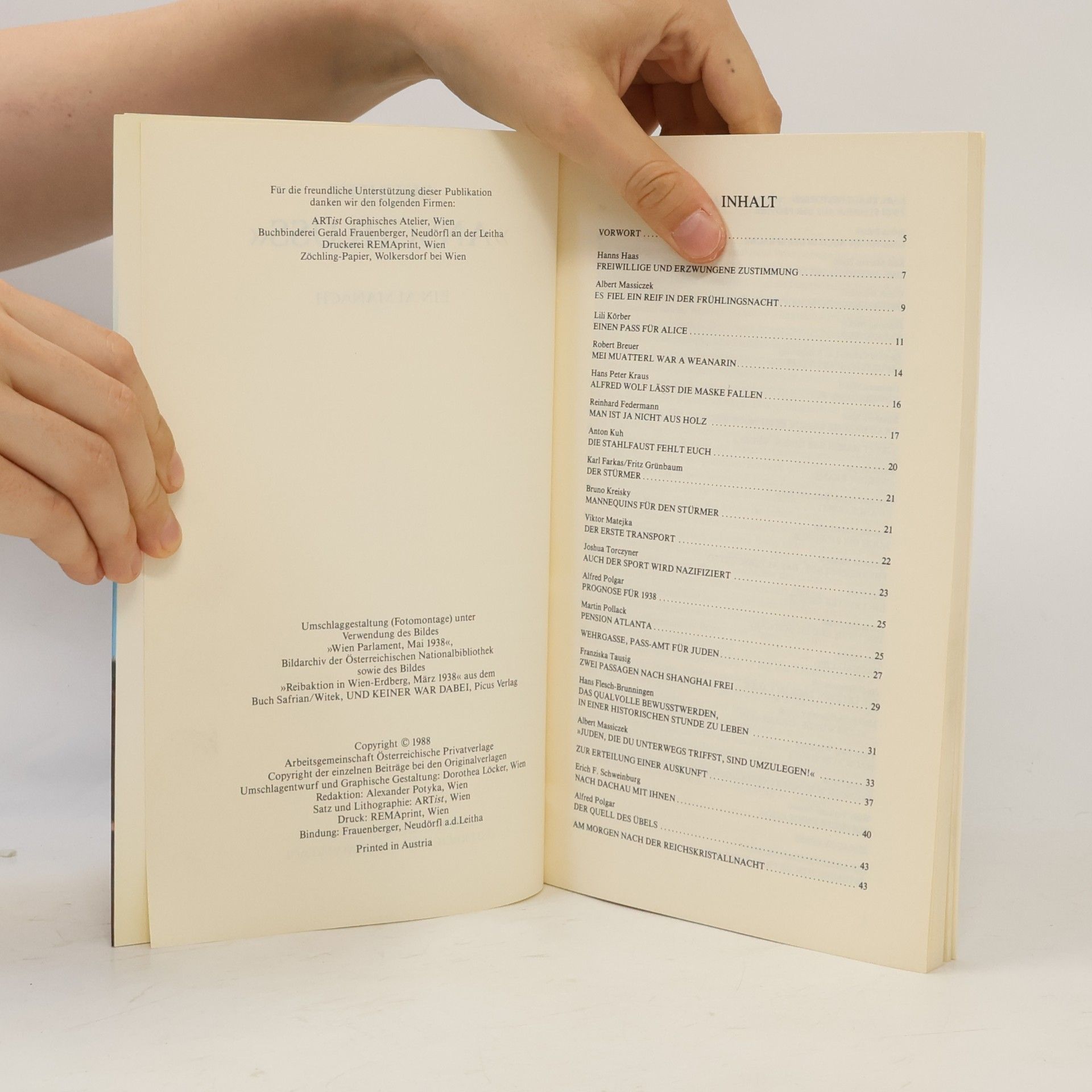 Collectif d'auteurs Betrifft: "Anschluss"