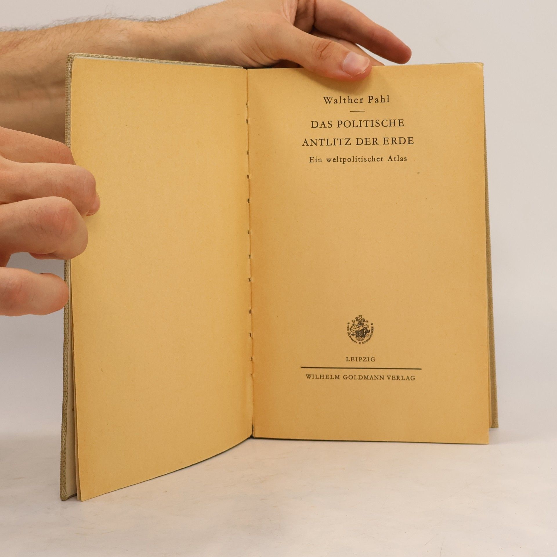Walther Pahl Das politische Antlitz der Erde