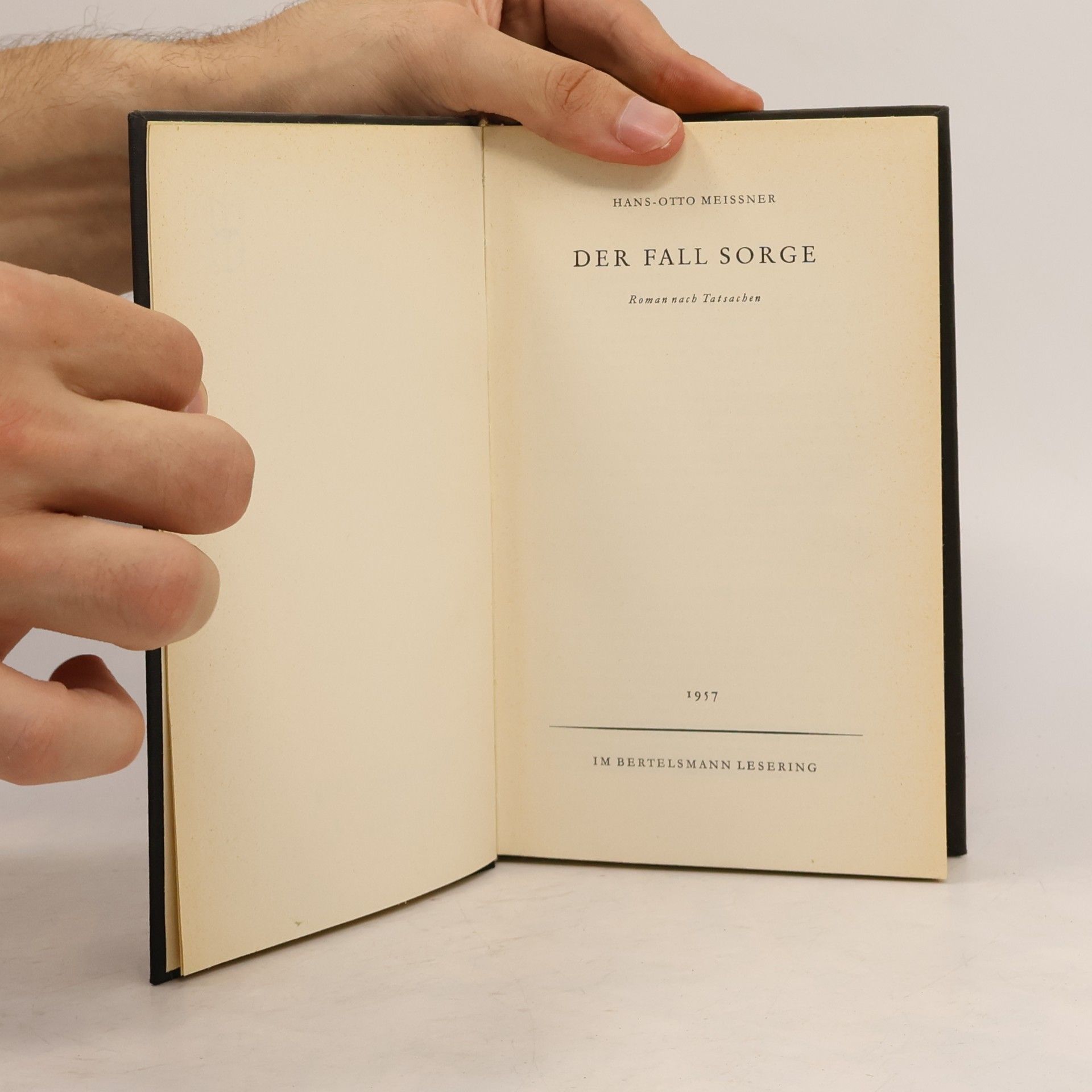 Hans-Otto Meissner Der Fall Sorge