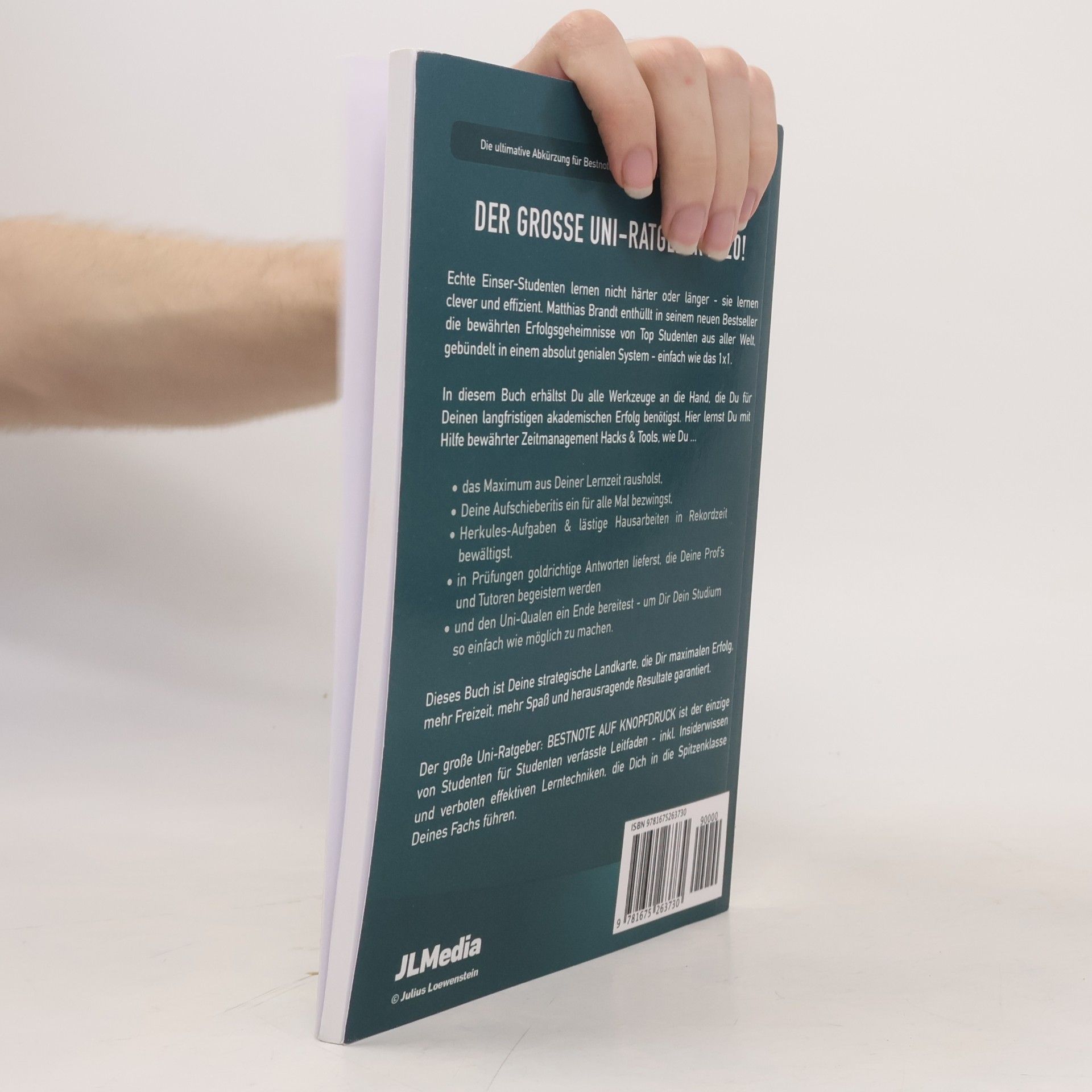Matthias Brandt Der grosse Uni-Ratgeber - Bestnote auf Knopfdruck