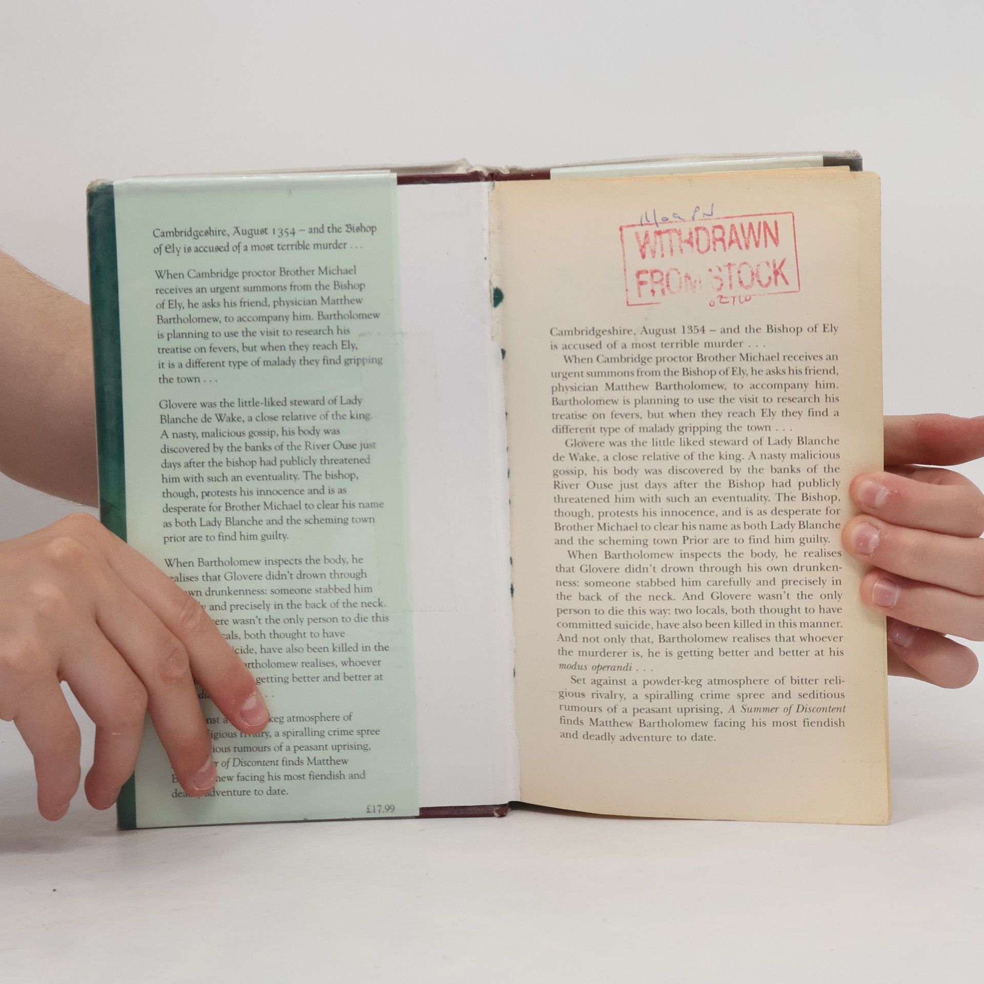 Susanna Gregory Matthew Bartholomew Chronicle - 8: A Summer of Discontent
