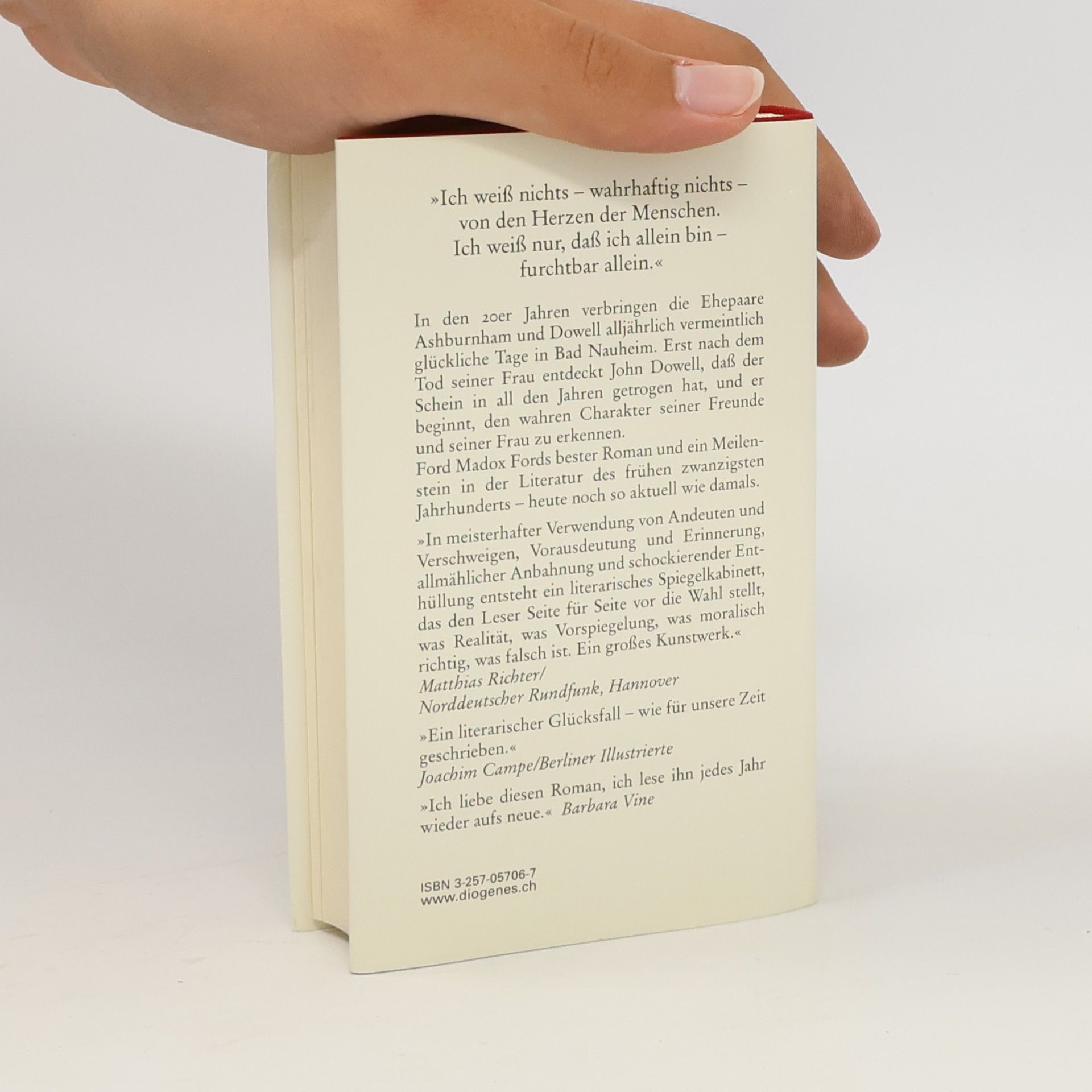Madox Ford Ford Die allertraurigste Geschichte