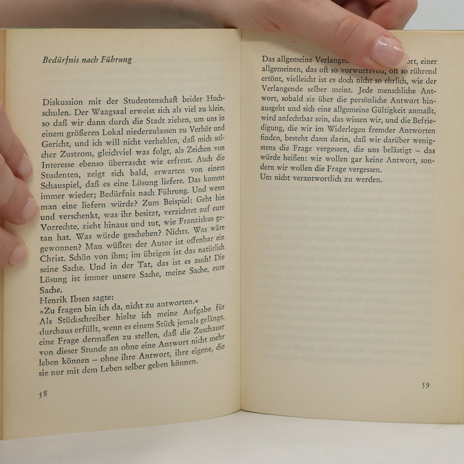 Max Frisch Ausgewählte Prosa. Nachwort von Joachim Kaiser