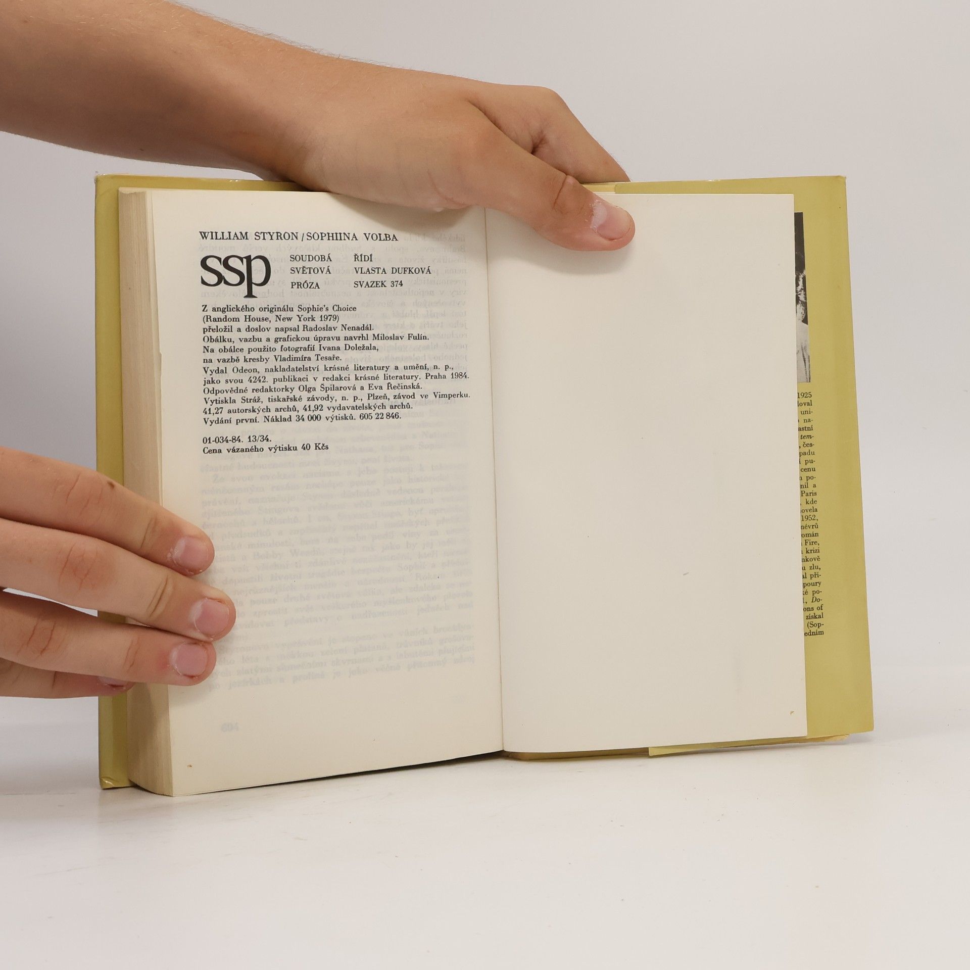 William Styron Sophiina volba