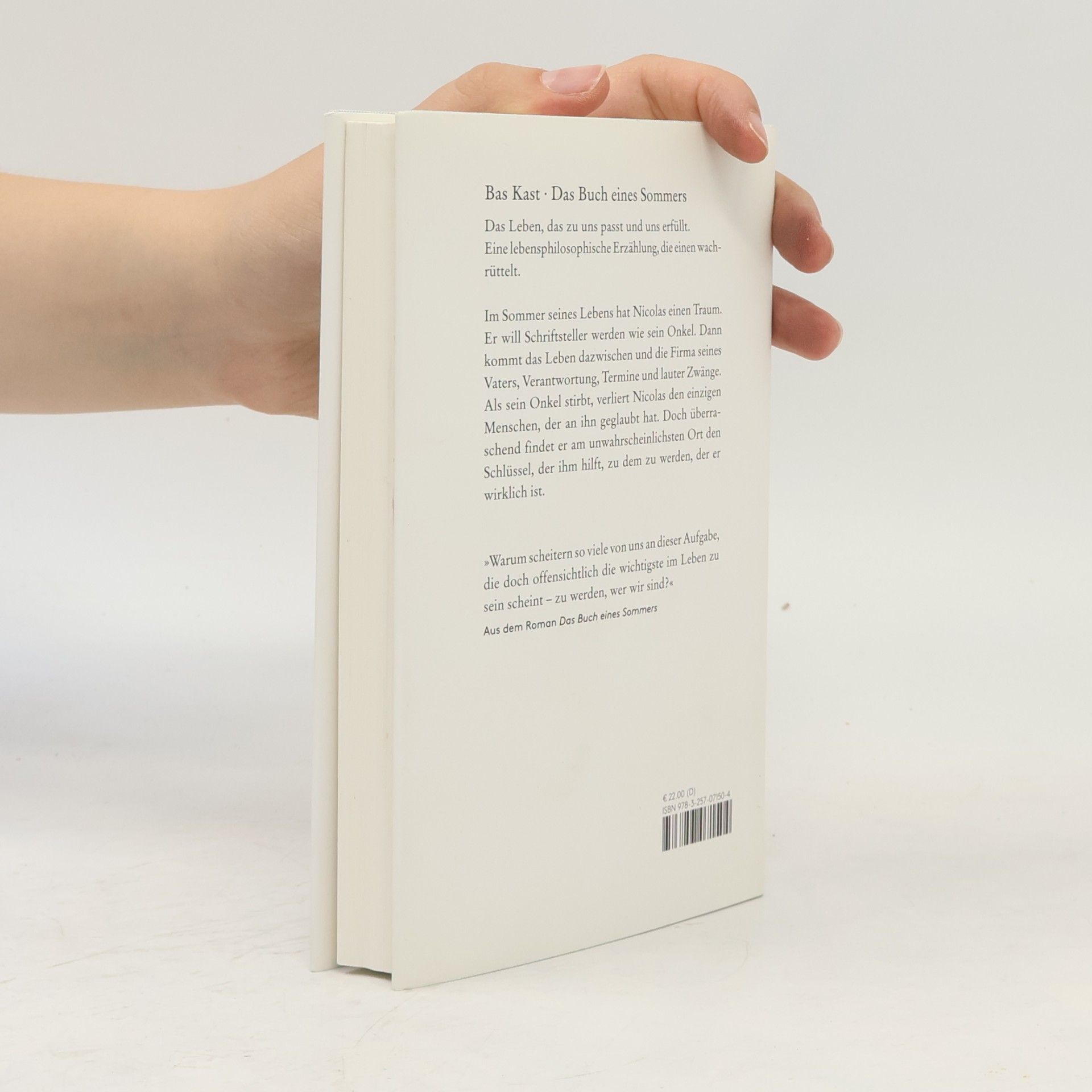 Bas Kast Das Buch eines Sommers