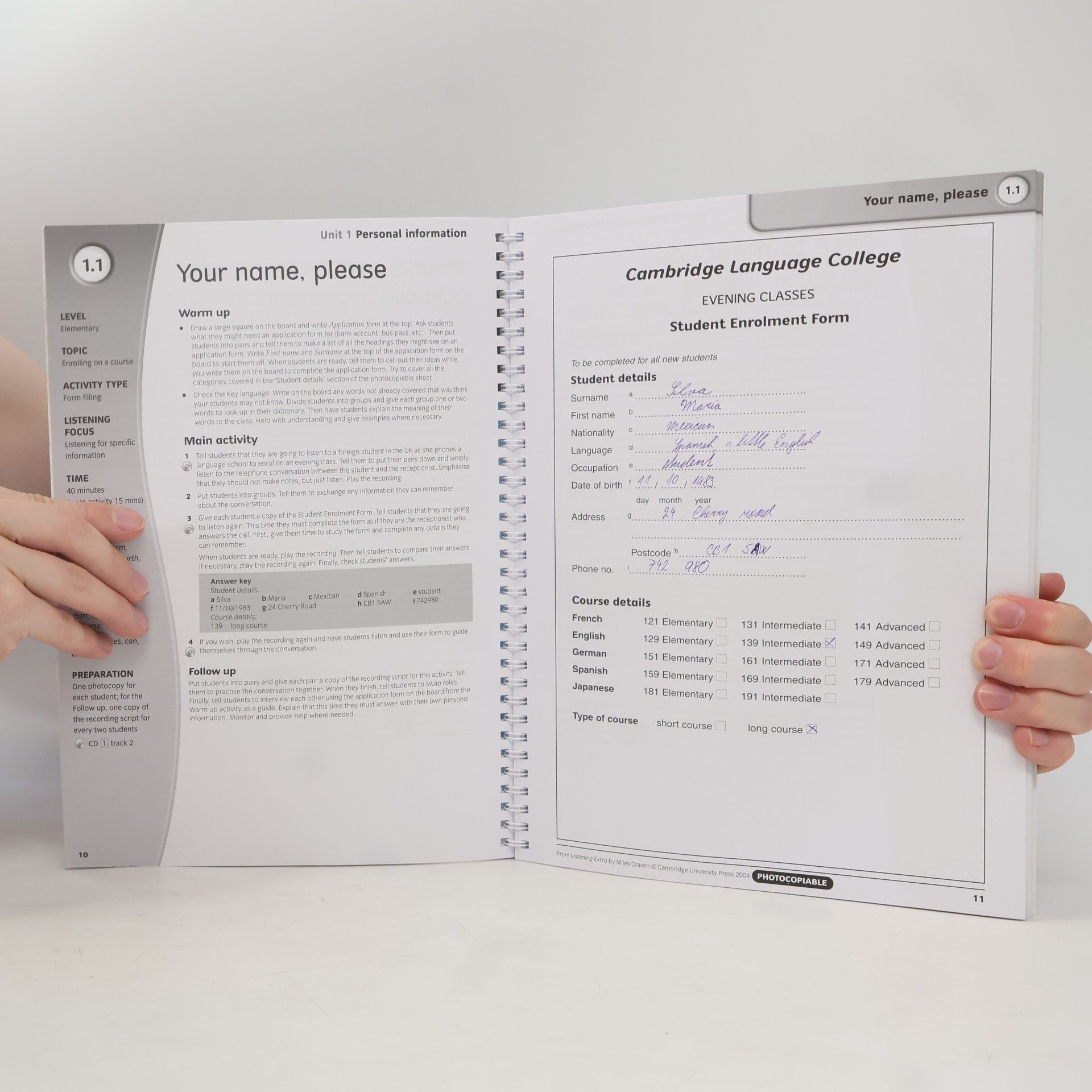 Miles Craven Listening Extra. A Resource Book of Multi-Level Skills Activities