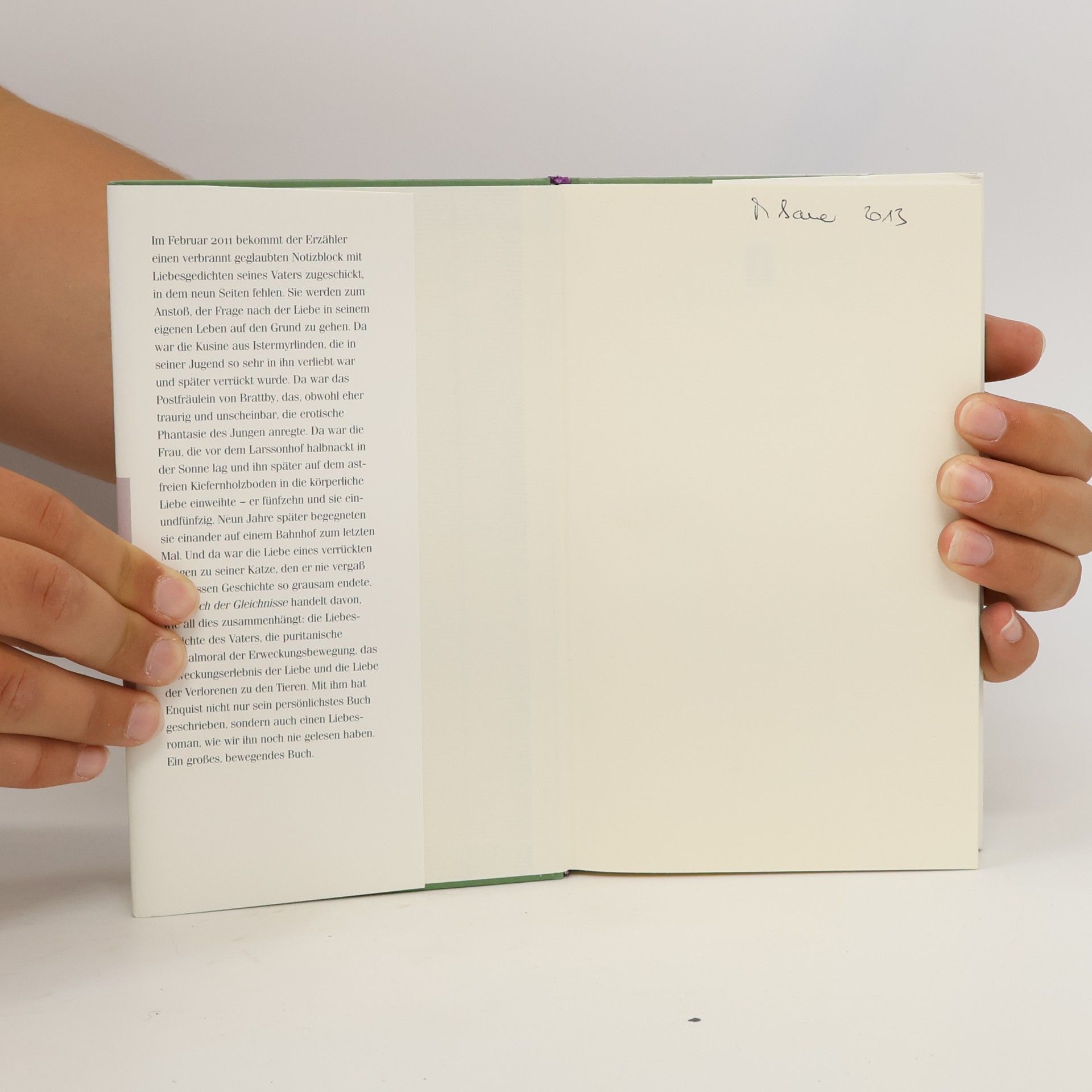 Per Olov Enquist Das Buch der Gleichnisse