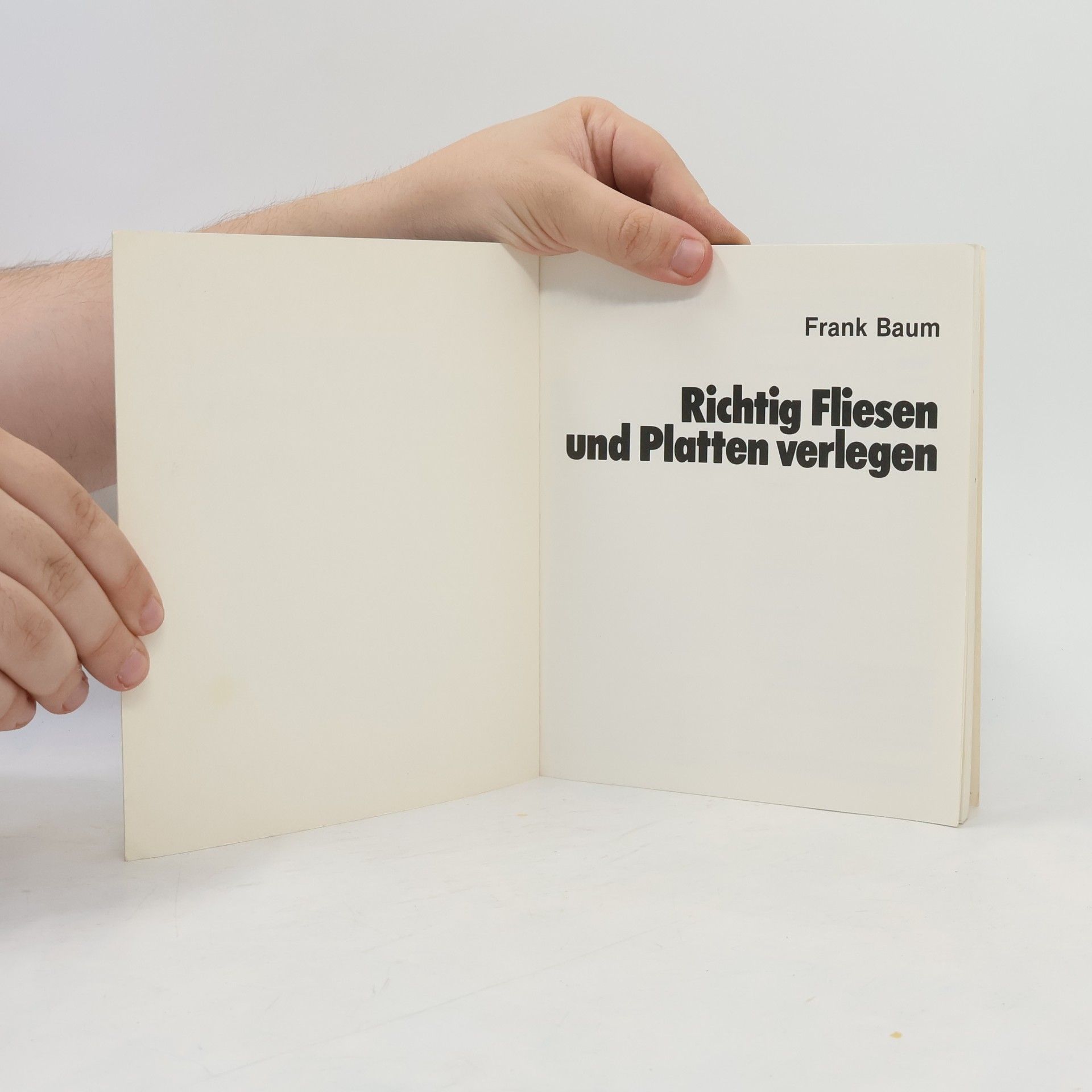 Frank Baum Richtig Fliesen und Platten verlegen