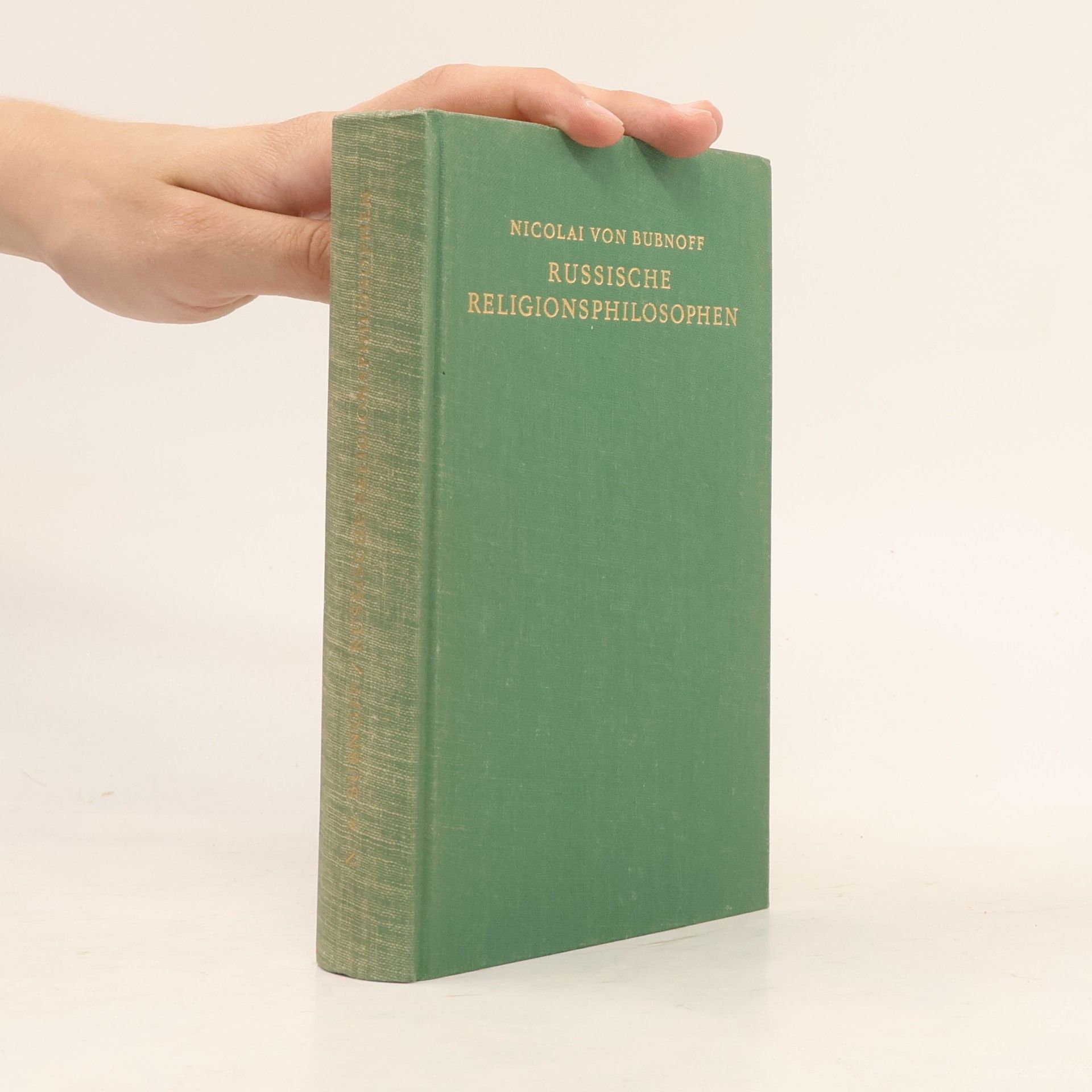 Nicolai von Bubnoff Russische Religionsphilosophen