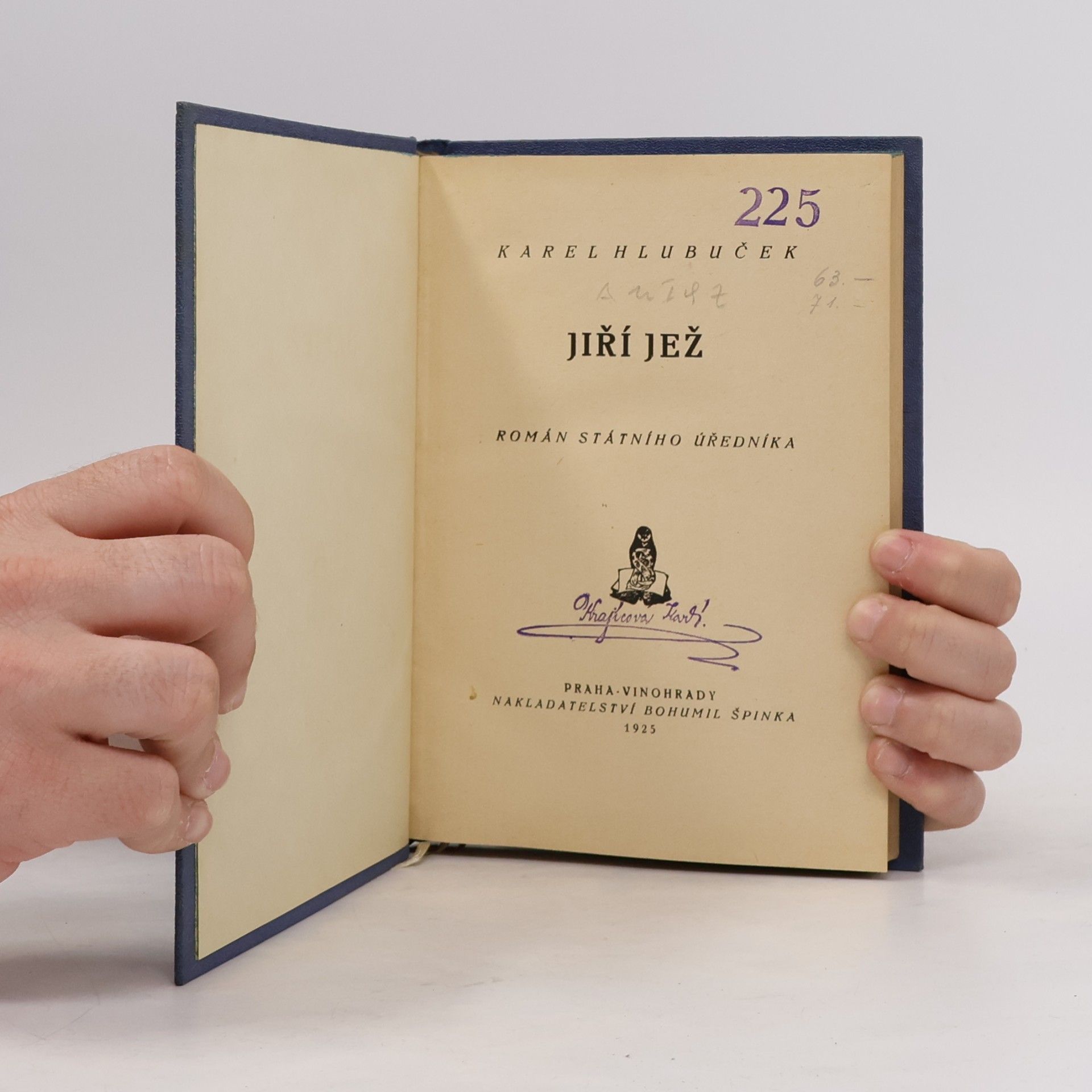Karel Hlubuček Jiří Jež. Román státního úředníka