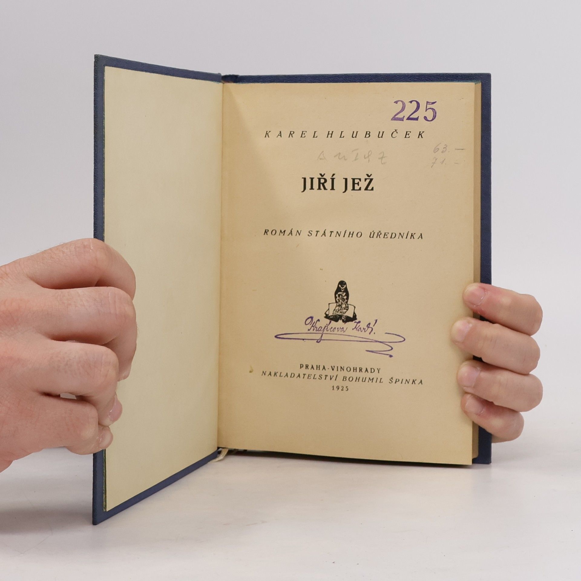Karel Hlubuček Jiří Jež. Román státního úředníka