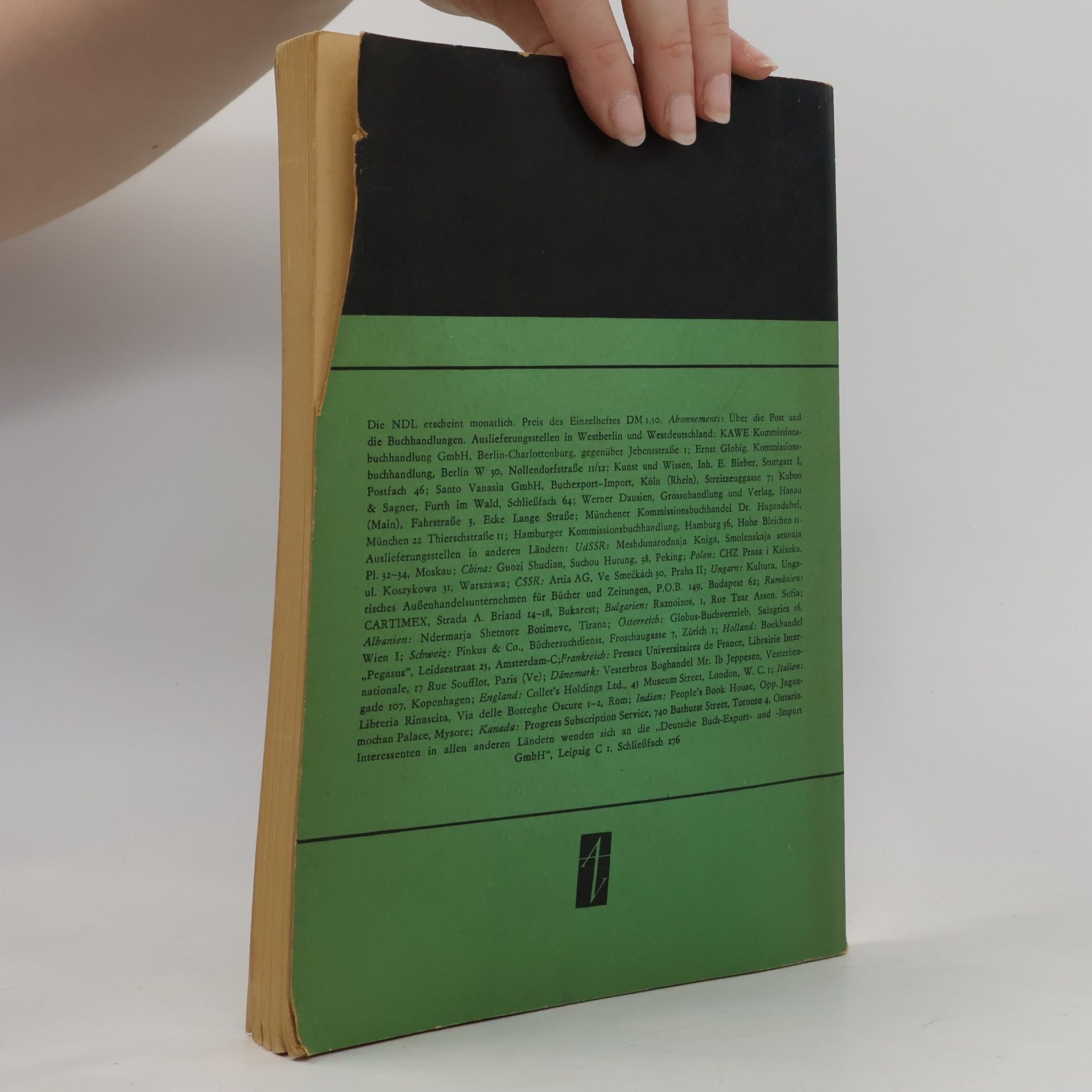 Autorenkollektiv Neue Deutsche Literatur 4/1962