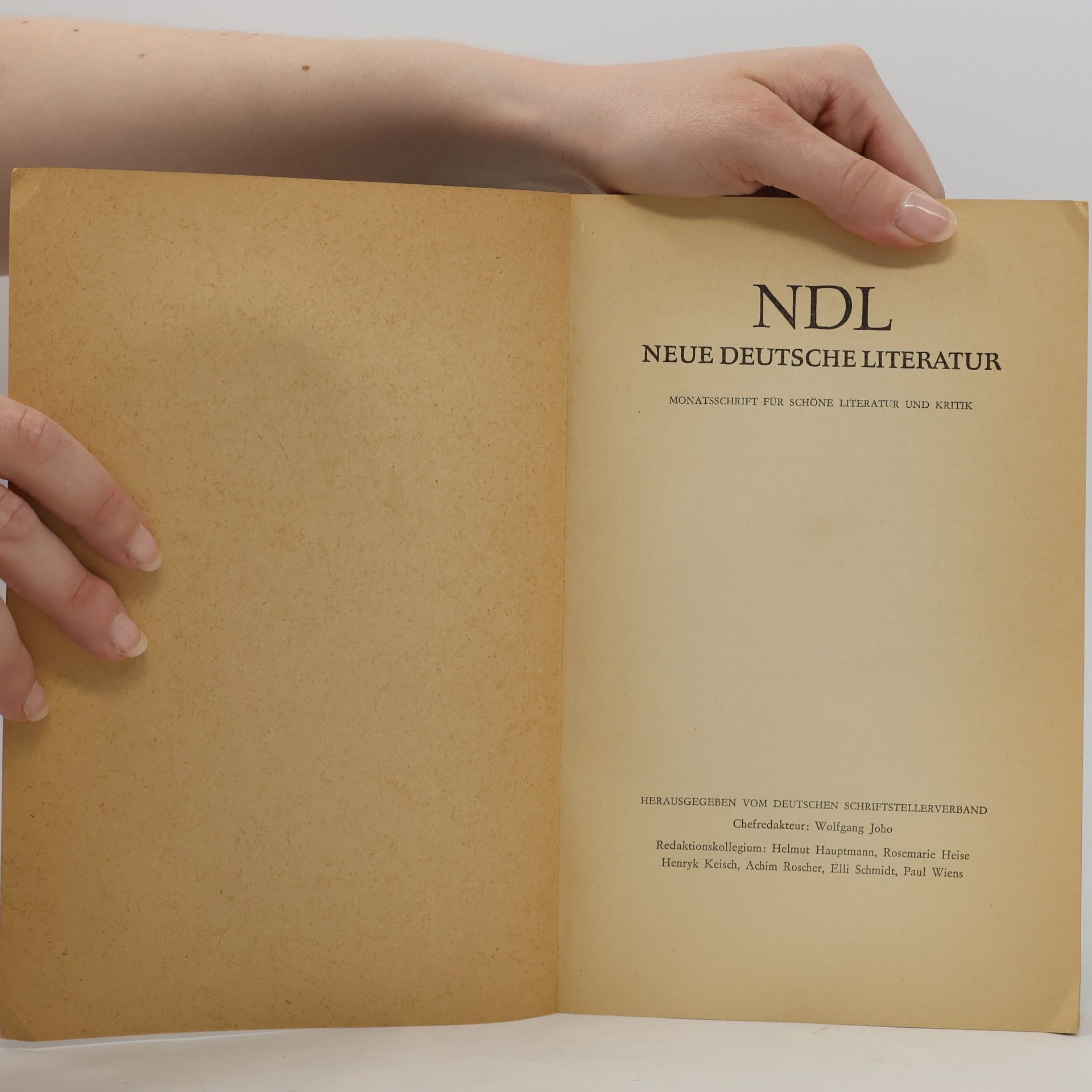 Autorenkollektiv Neue Deutsche Literatur 4/1962