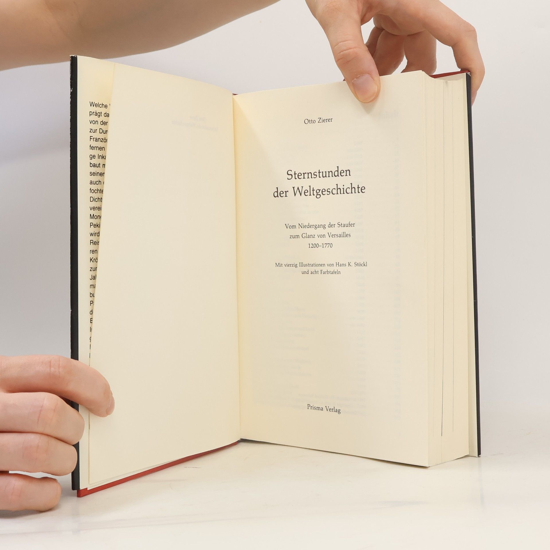 Otto Zierer Sternstunden der Weltgeschichte 1200 bis 1770