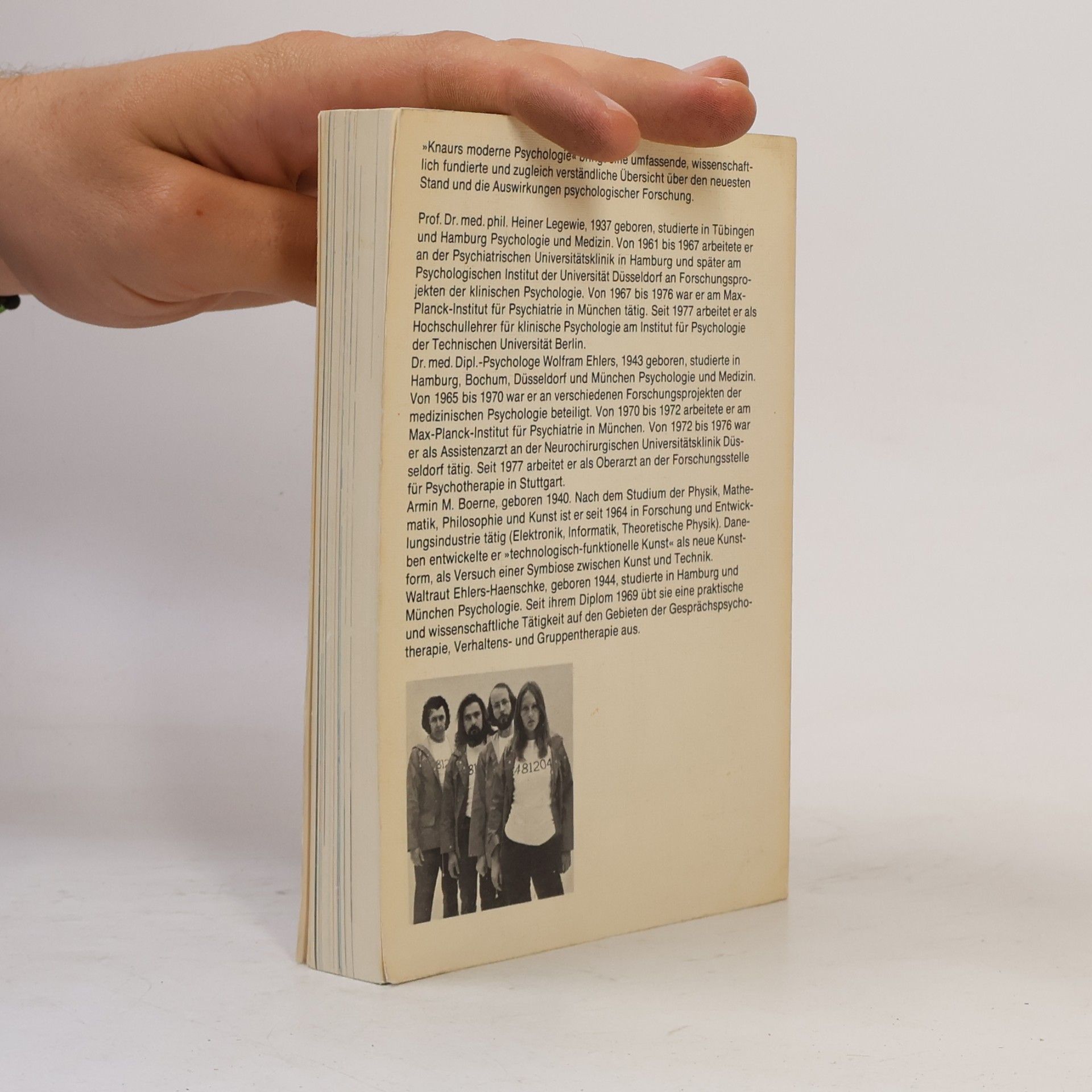 Heiner Legewie Knaurs moderne Psychologie