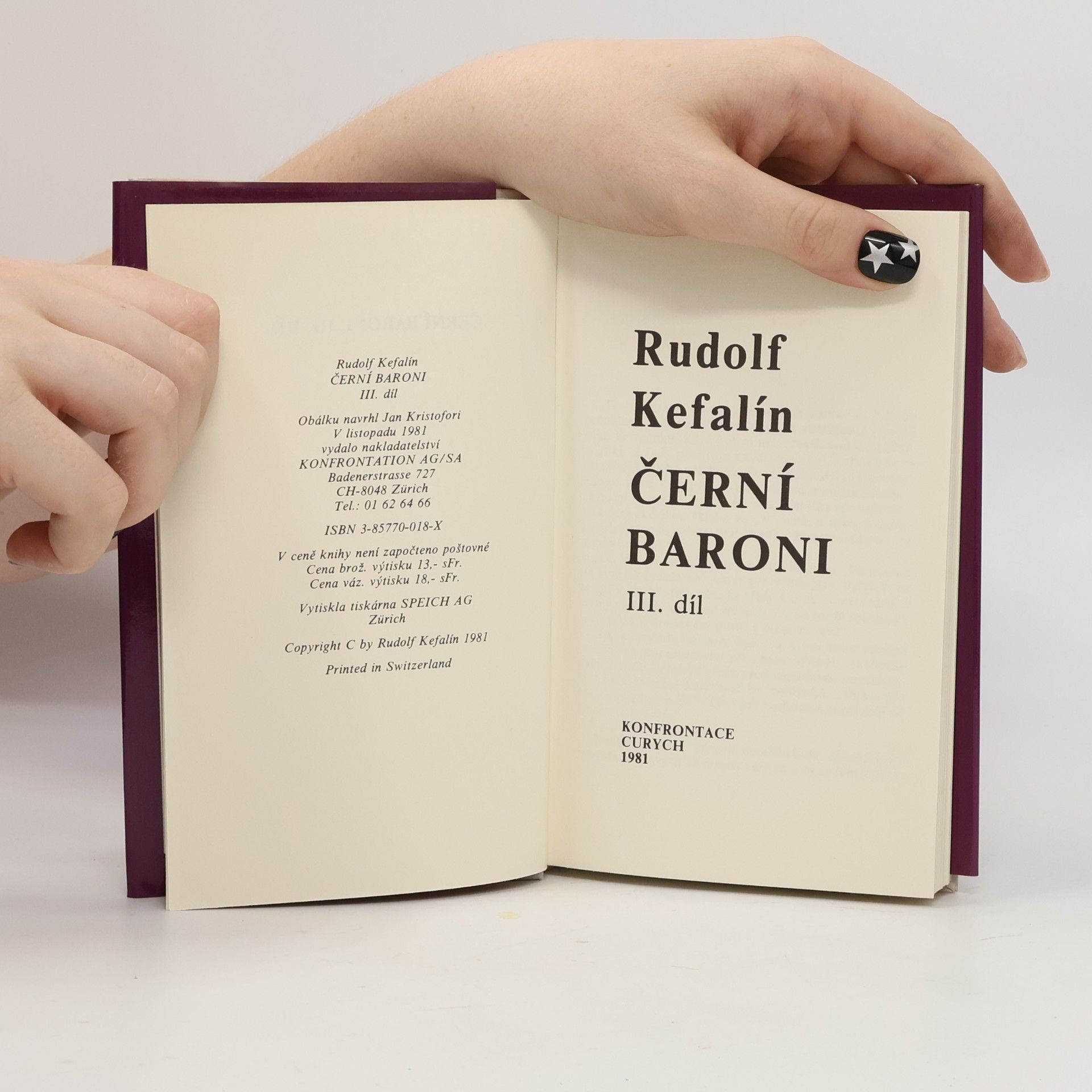Rudolf Kefalín Černí baroni III. díl