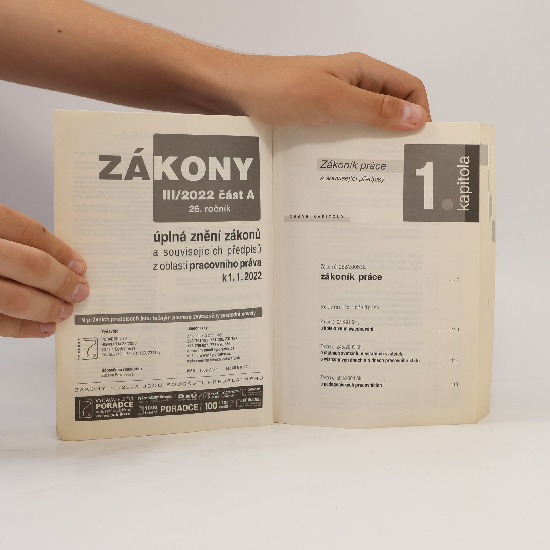 Collectif d'auteurs Zákony 2022. III, část A