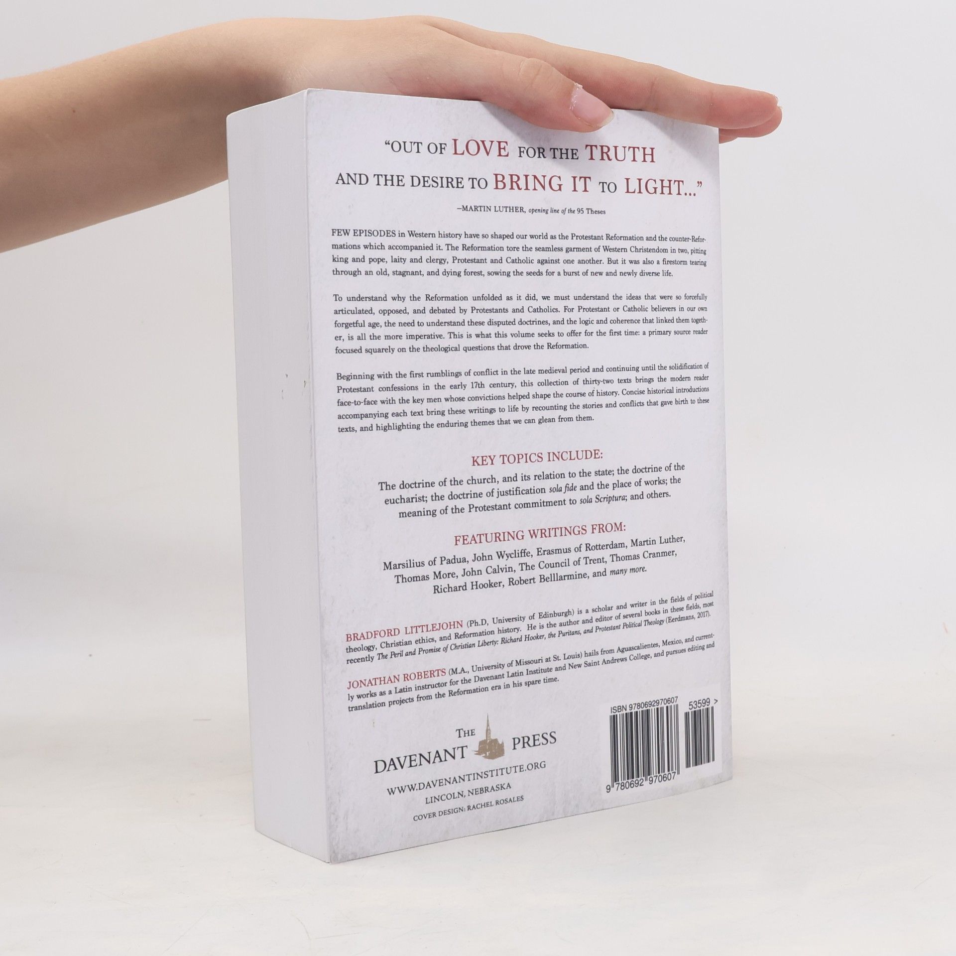 Bradford Littlejohn Reformation Theology: A Reader of Primary Sources with Introductions