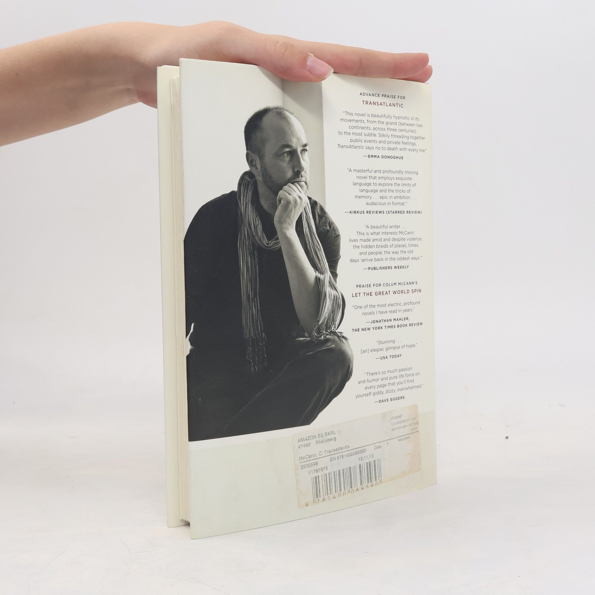 Colum McCann TransAtlantic