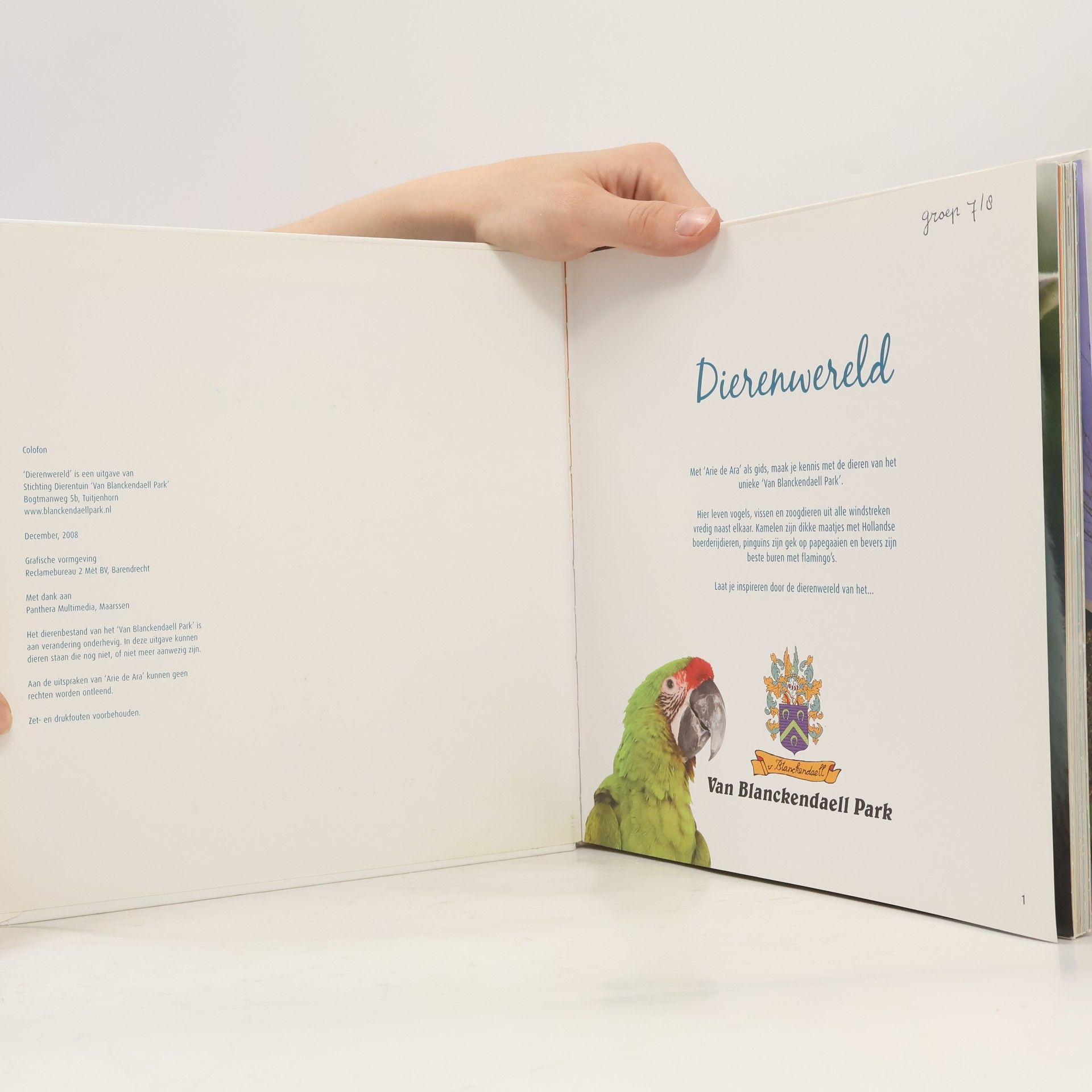 Auteurscollectief Dierenwereld.  Van Blanckendaell Park