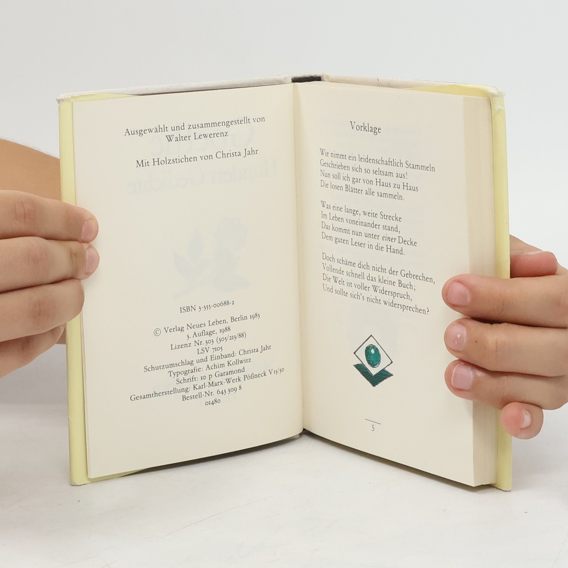 Goethe Goethe Hundert Gedichte