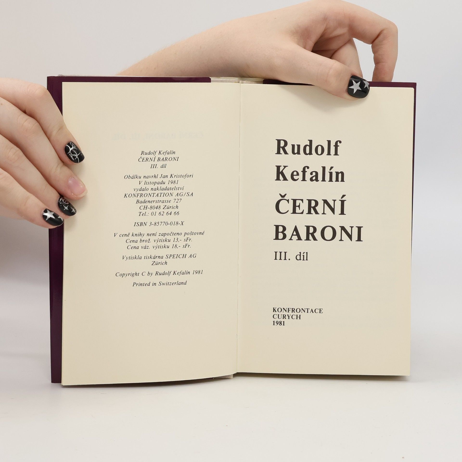 Rudolf Kefalín Černí baroni III. díl