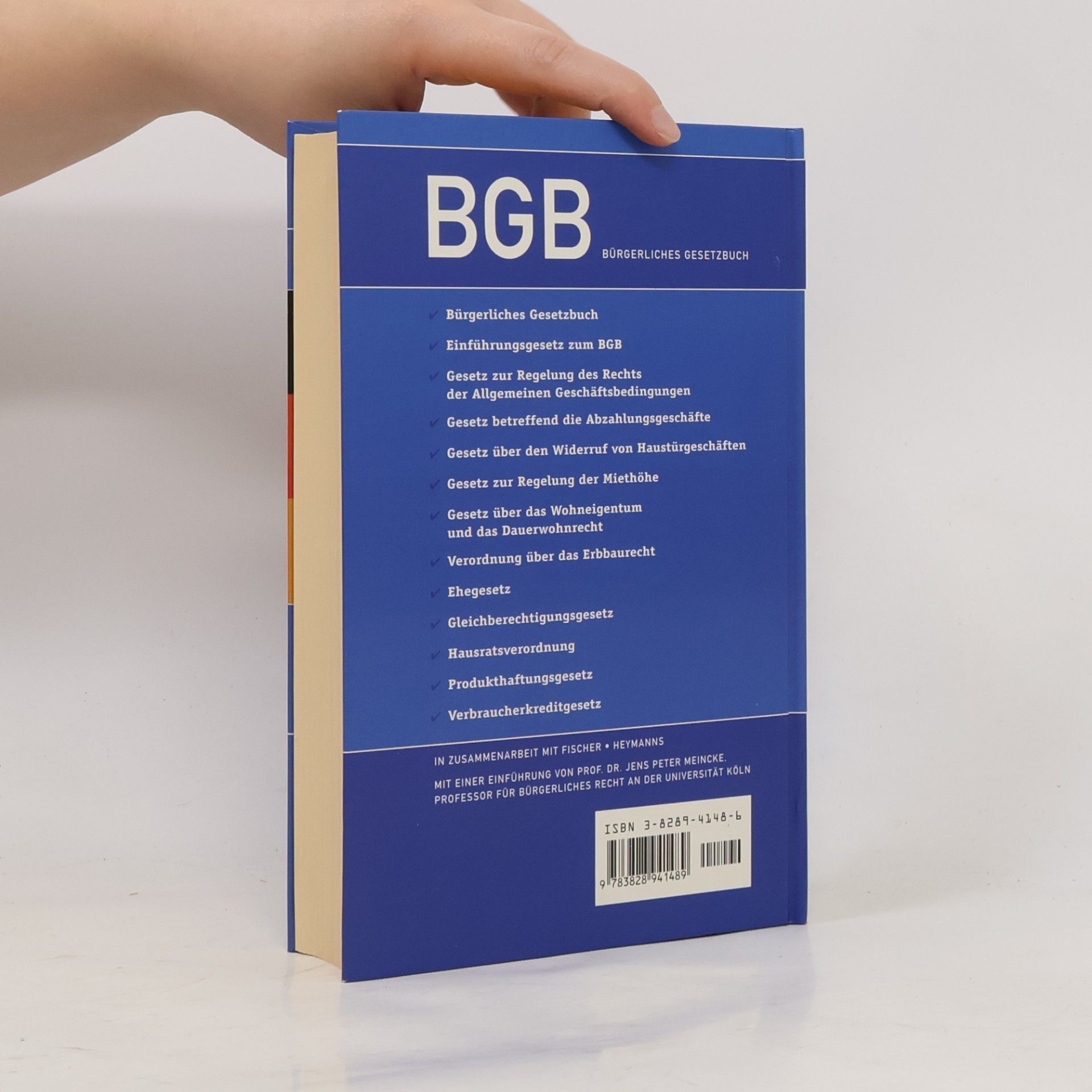 Bürgerliches Gesetzbuch und Nebengesetze