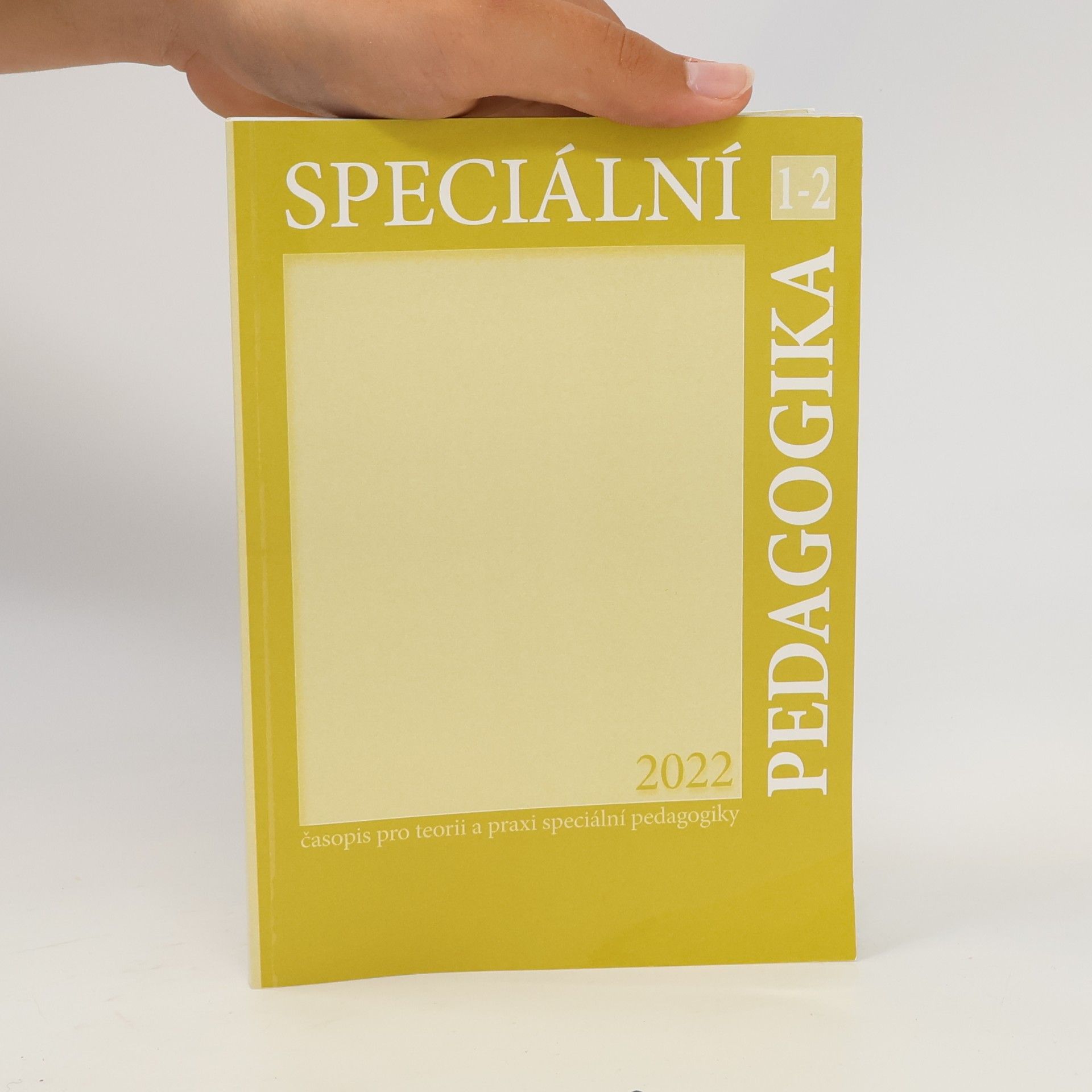 Various authors Speciální pedagogika 3-4/2022
