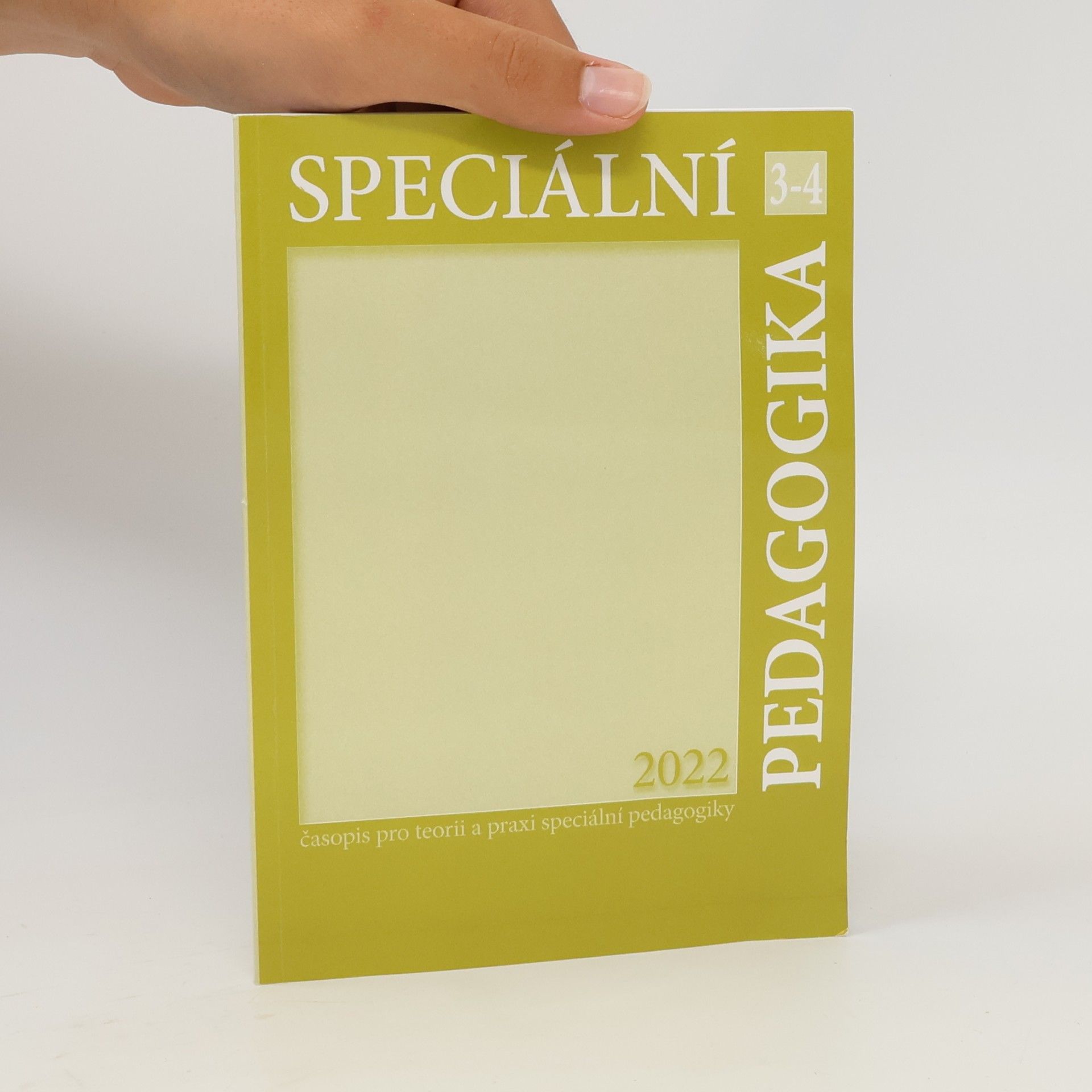 Autorenkollektiv Speciální pedagogika 2024/3-4