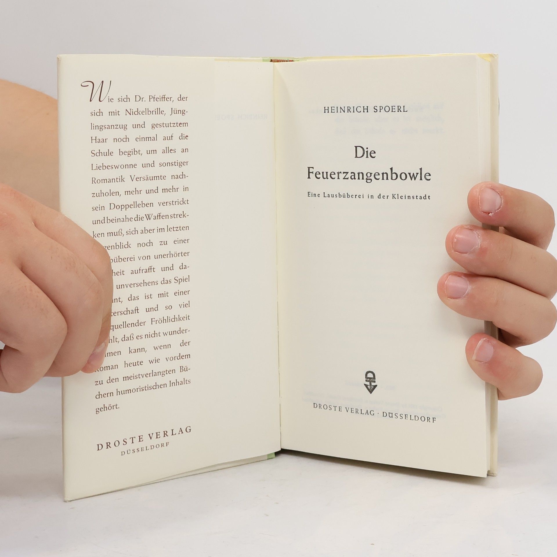 Heinrich Spoerl Die Feuerzangenbowle