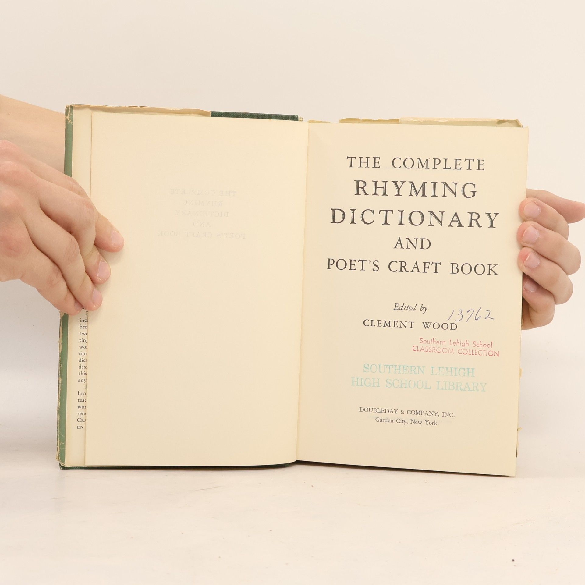 Clement Wood The Complete Rhyming Dictionary and Poet's Craft Book