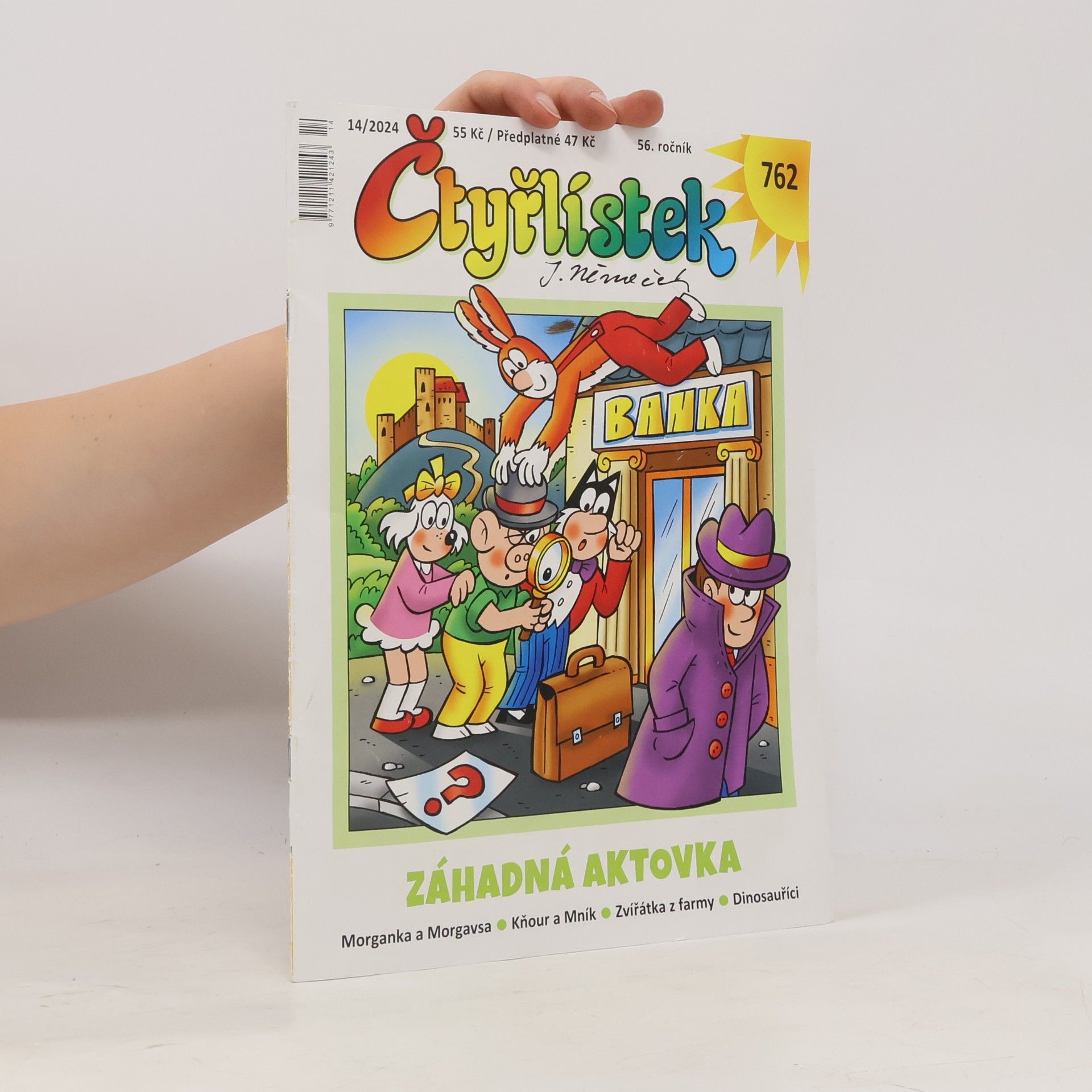 Autorenkollektiv Čtyřlístek 762. 14/2024. Záhadná aktovka