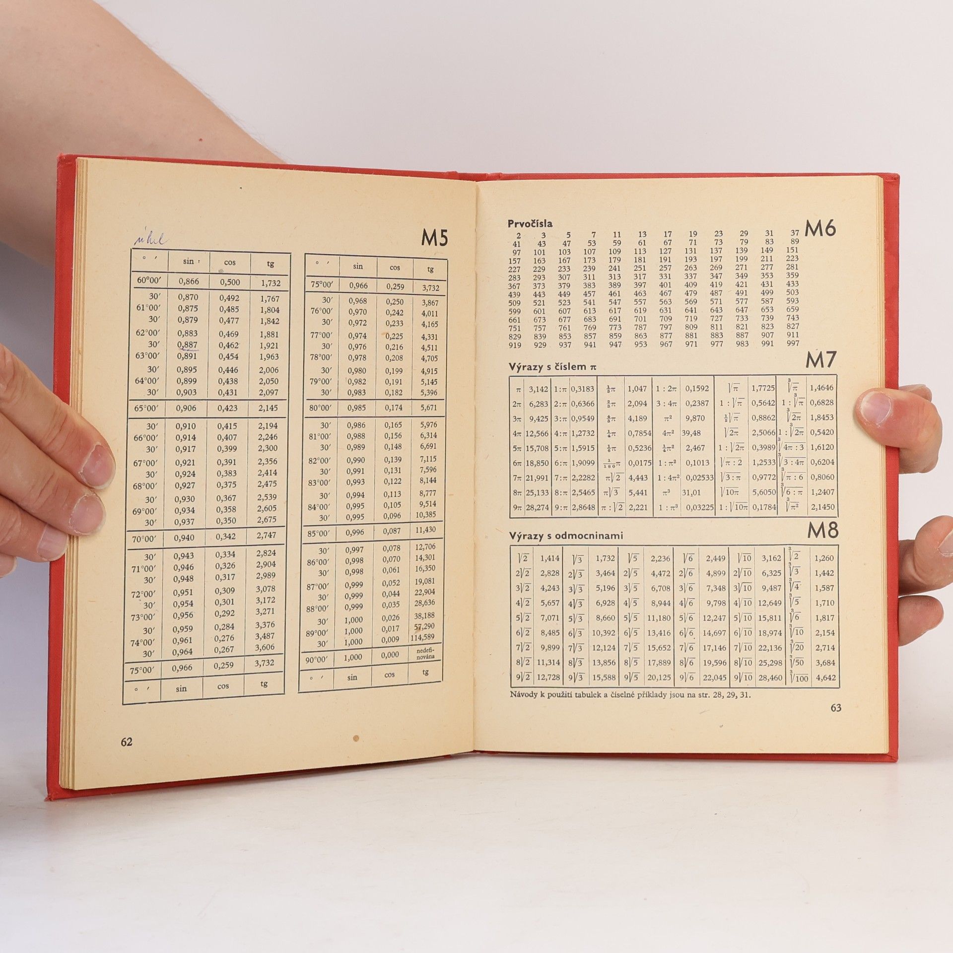 František Běloun Matematické, fyzikální a chemické tabulky pro 7. až 9. ročník
