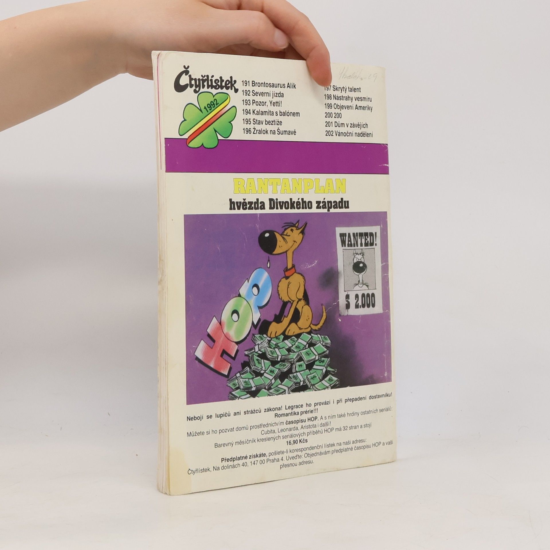 Kolektiv autorů Čtyřlístek 196. 6/1992