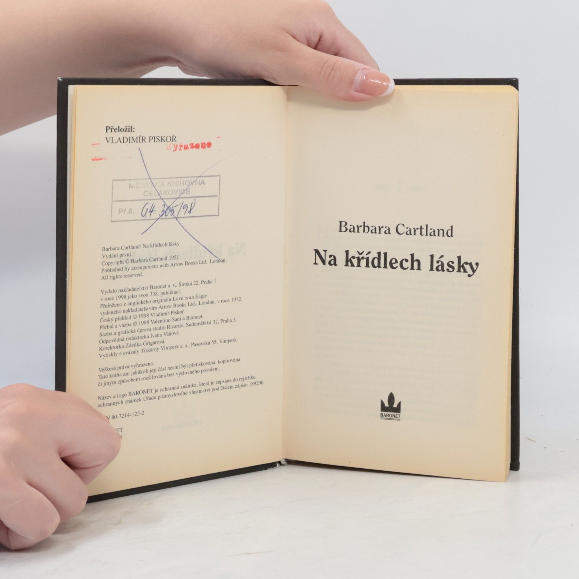 Barbara Cartland Na křídlech lásky