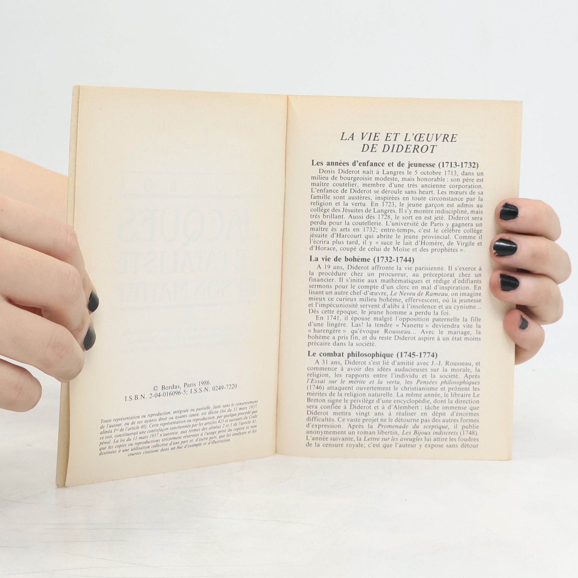 Denis Diderot Jacques le Fataliste et son Maître