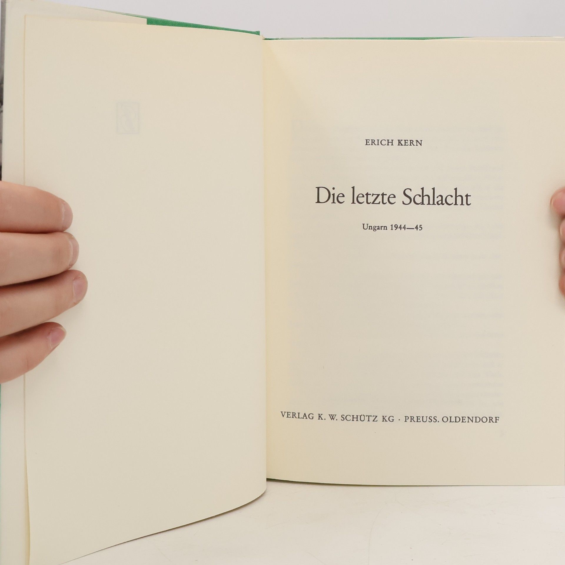 Erich Kern Die letzte Schlacht