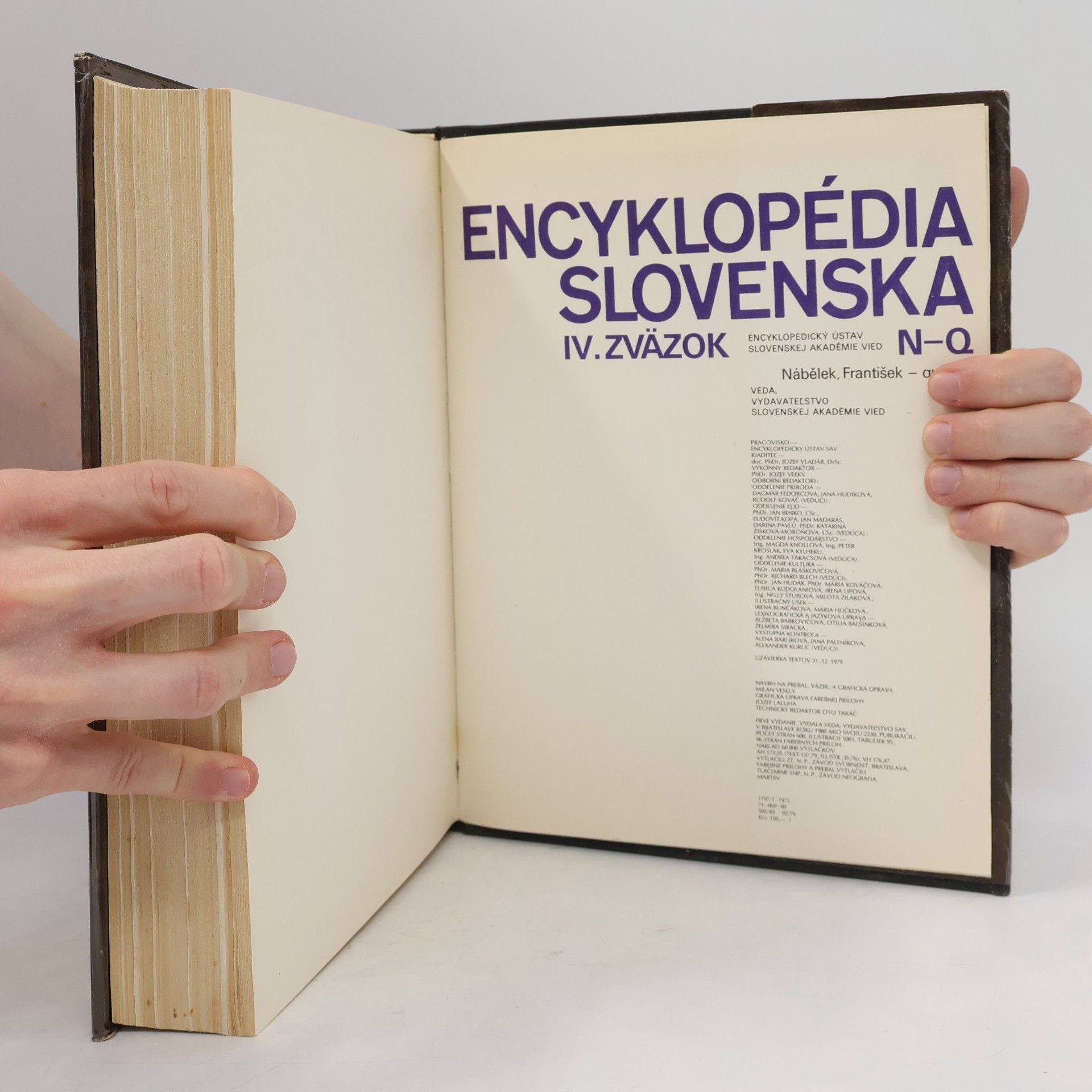 Collectif d'auteurs Encyklopédia Slovenska IV. zväzok N-Q