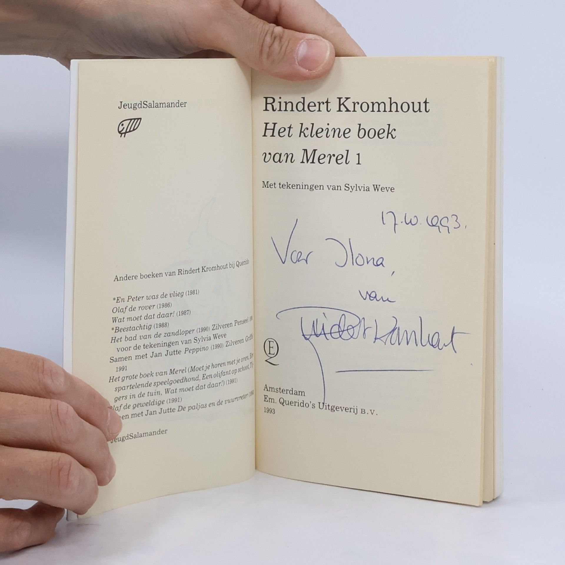 Rindert Kromhout Jeugdsalamander - 1: Het kleine boek van Merel