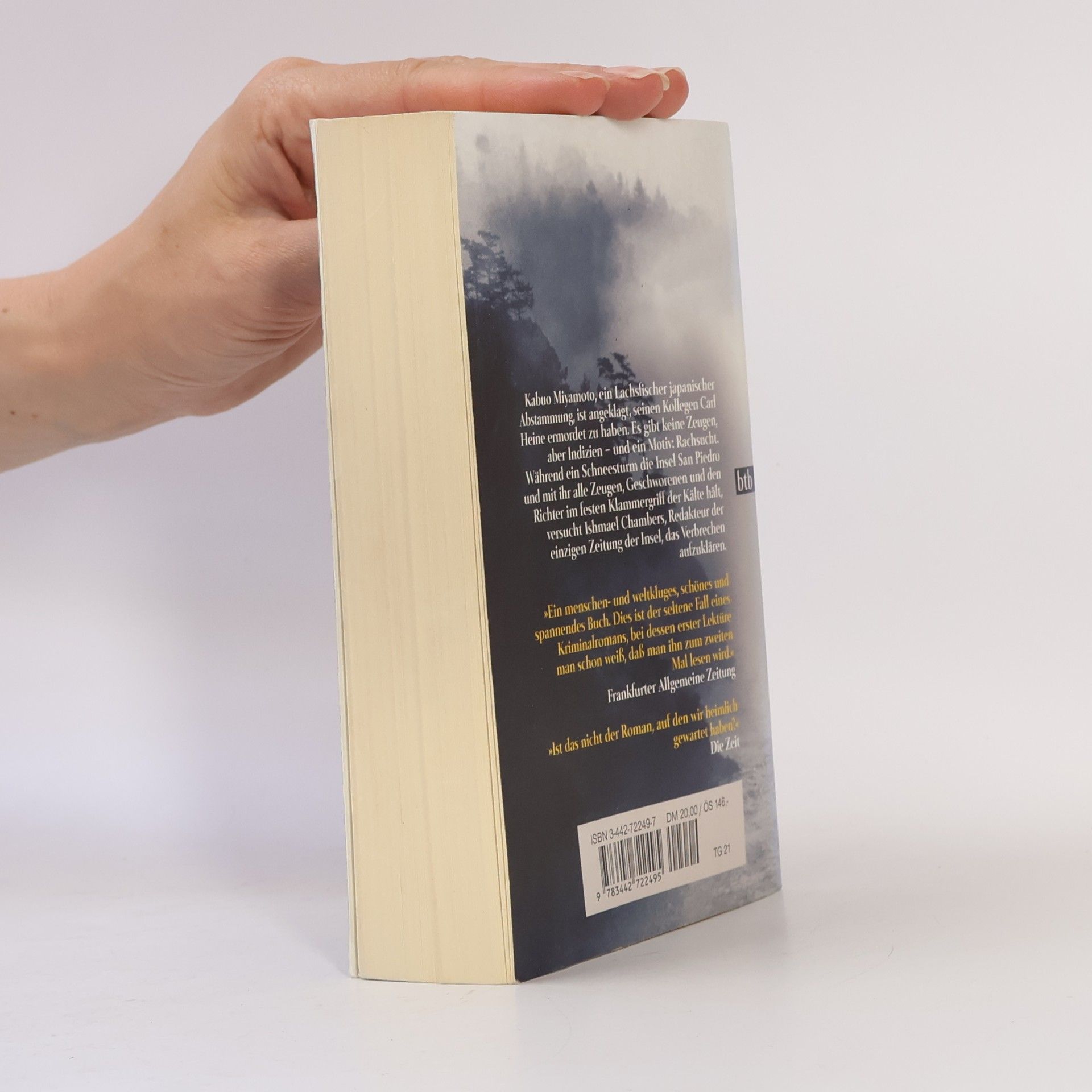 David Guterson Schnee, der auf Zedern fällt