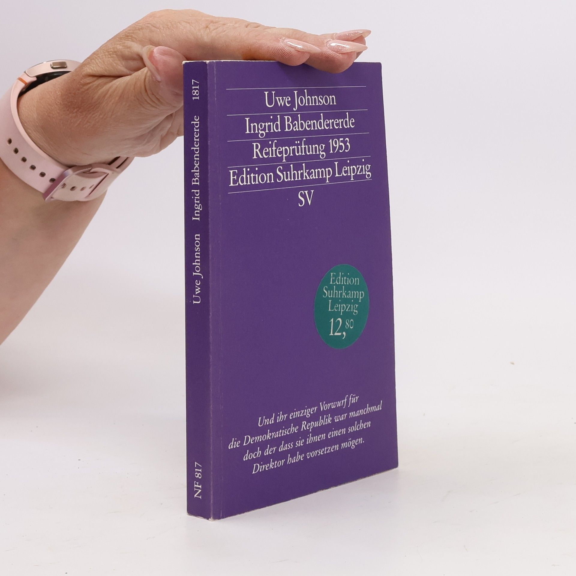 Uwe Johnson Ingrid Babendererde