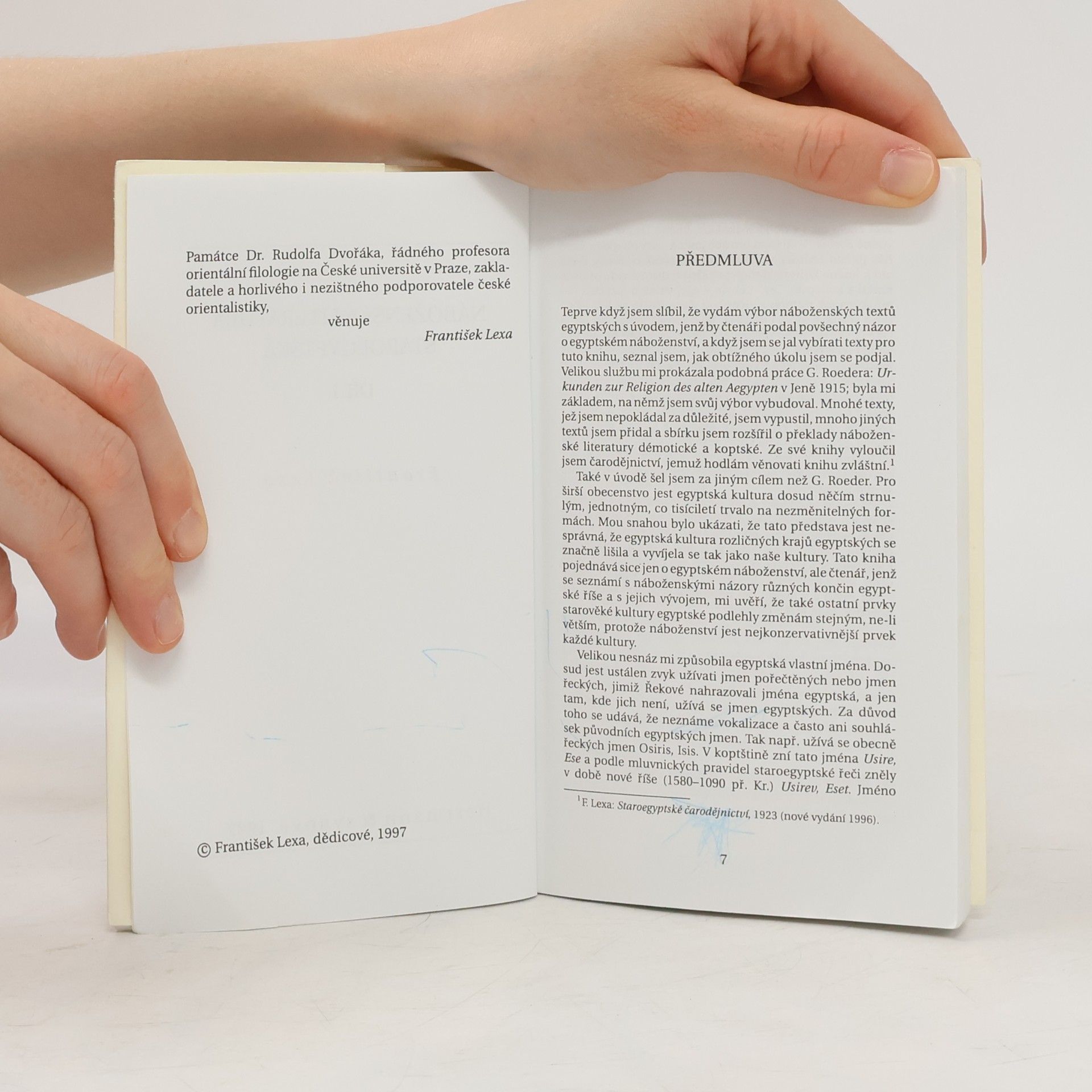 František Lexa Náboženská literatura staroegyptská 1.