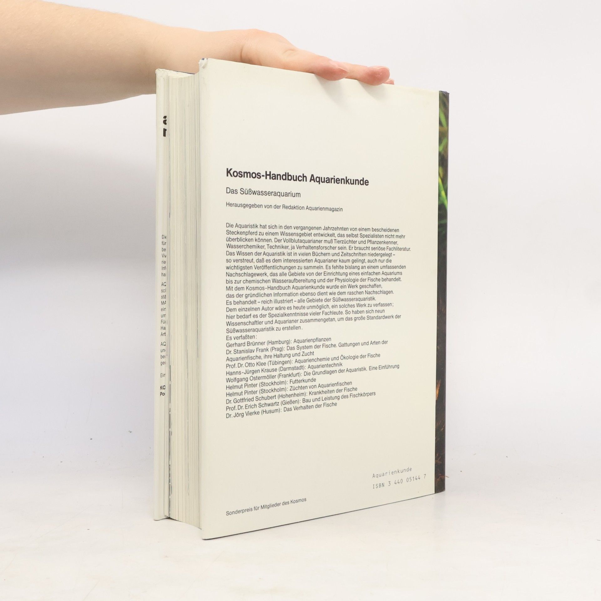 Gerhard Brünner Kosmos-Handbuch Aquarienkunde