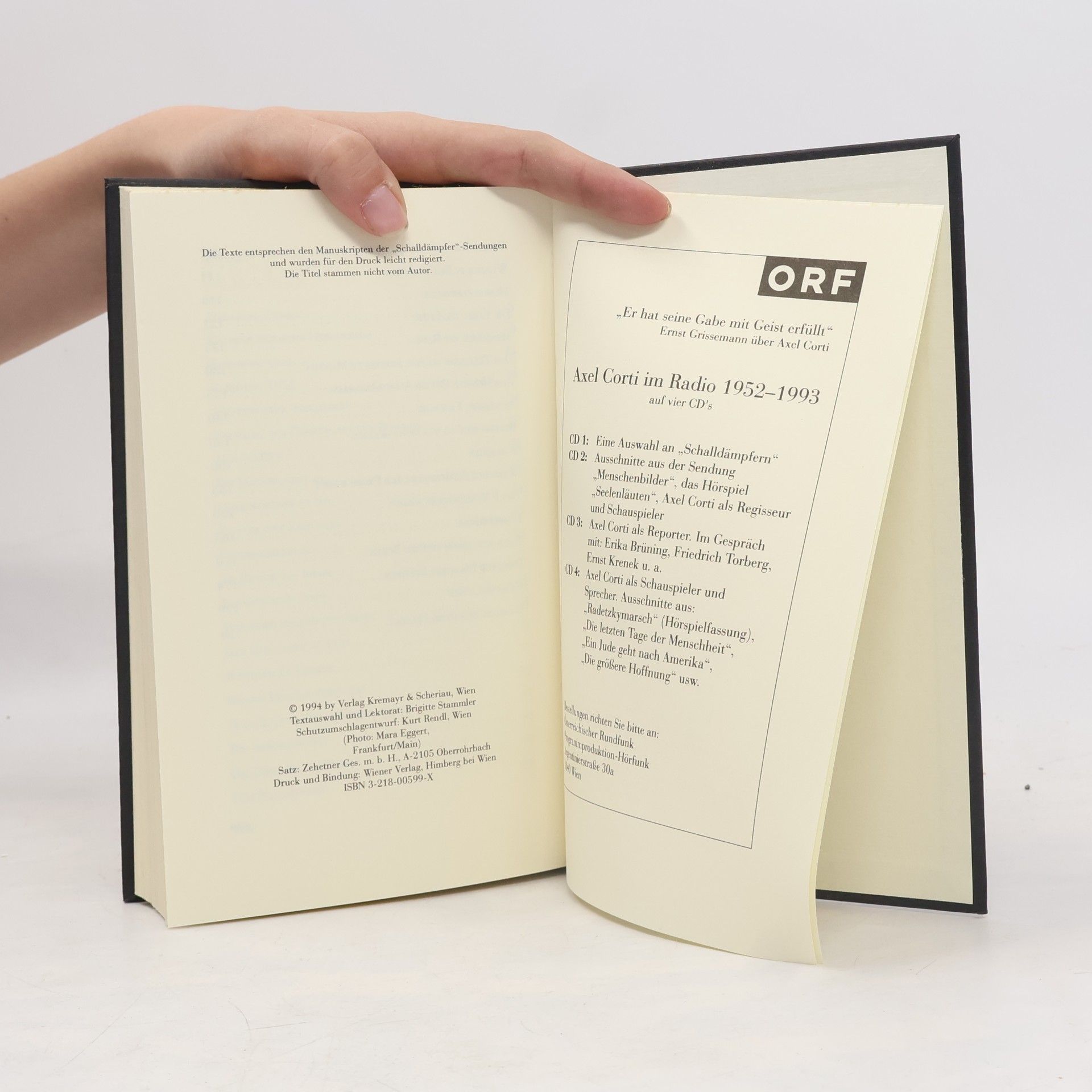 Axel Corti Der Schalldämpfer: Texte aus den Jahren 1970 - 1993