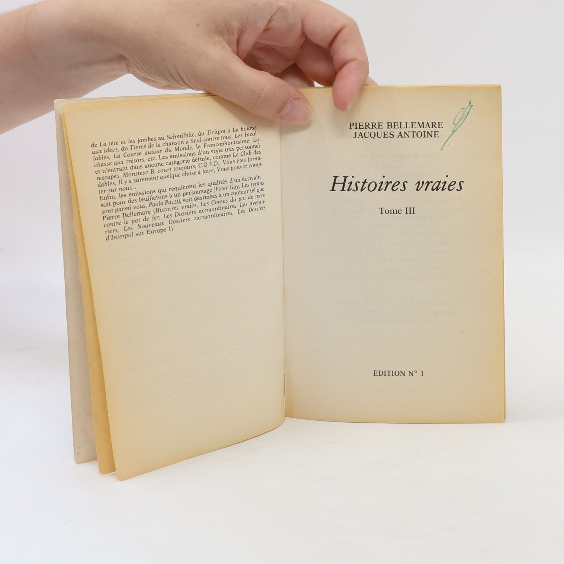 P. Antoine Bellemare Histoires Vraies T03