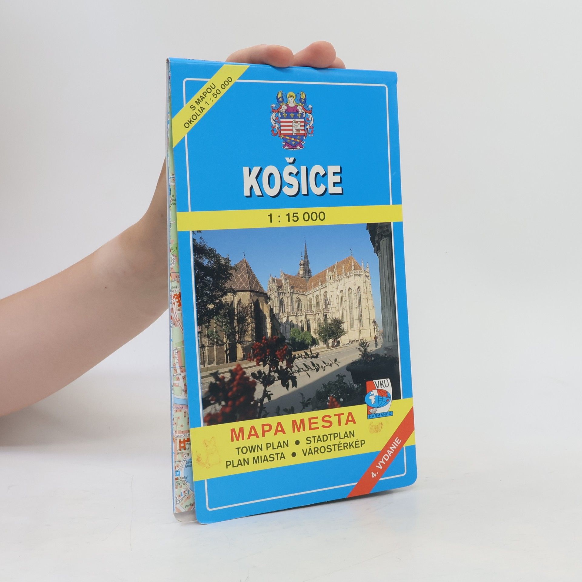 Katarina Mydlová Košice mapa mesta 1:15 000 s mapou okolia 1:50 000, 4. vydanie