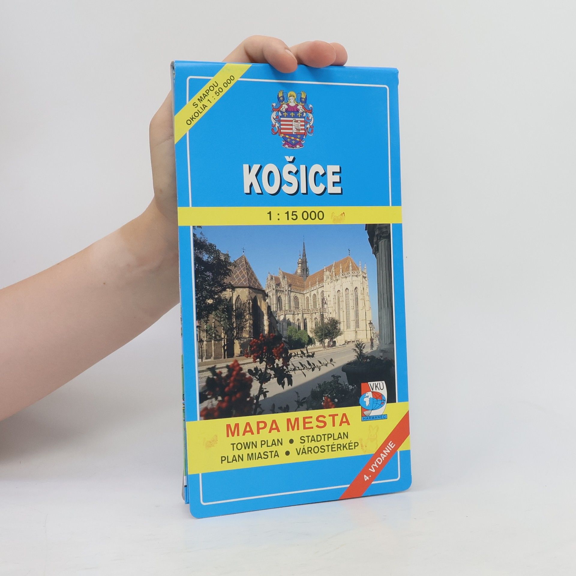 Katarina Mydlová Košice mapa mesta 1:15 000 s mapou okolia 1:50 000