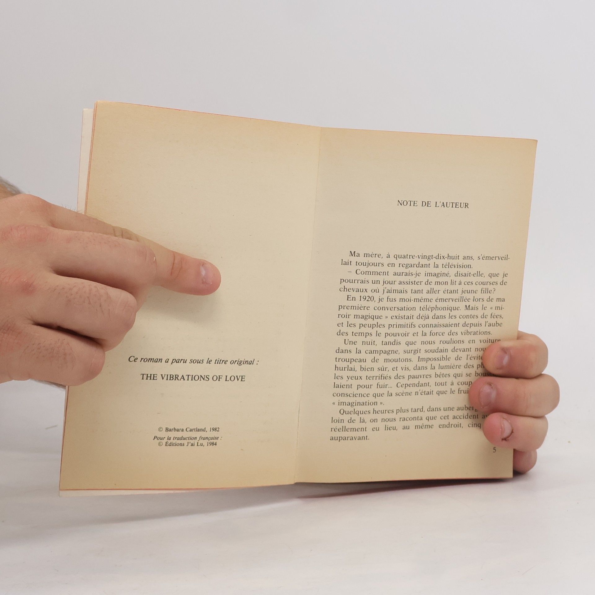 Barbara Cartland Les vibrations de l'amour
