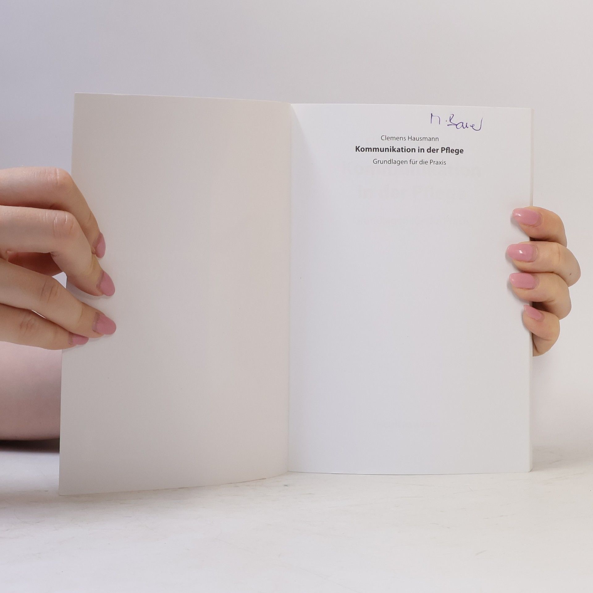 Clemens Hausmann Kommunikation in der Pflege
