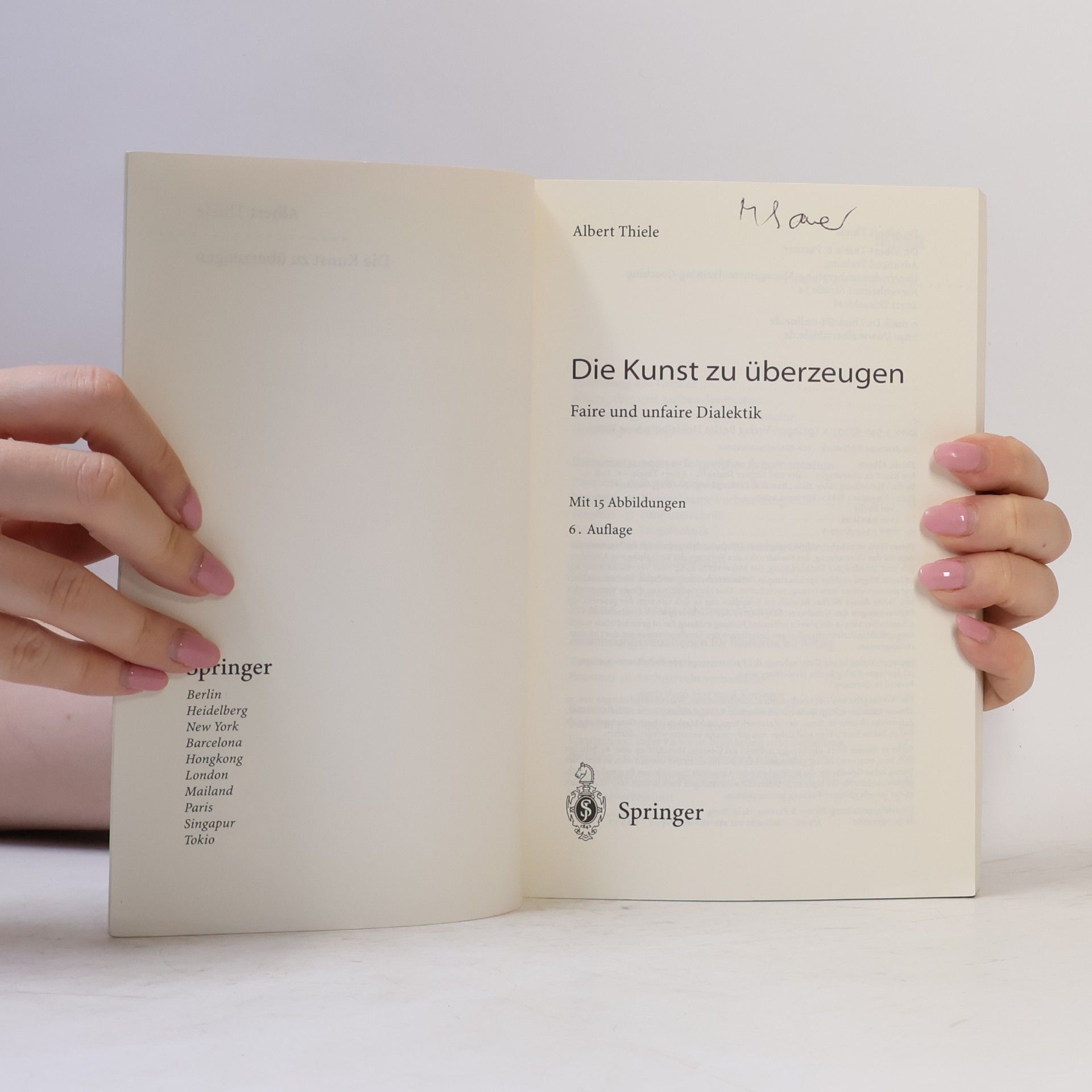 Albert Thiele Die Kunst zu überzeugen